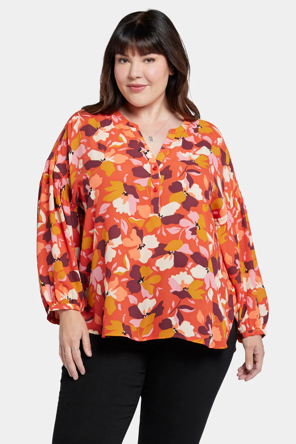 Paulina Peasant Blouse In Plus Size - Gingervale - Image 4