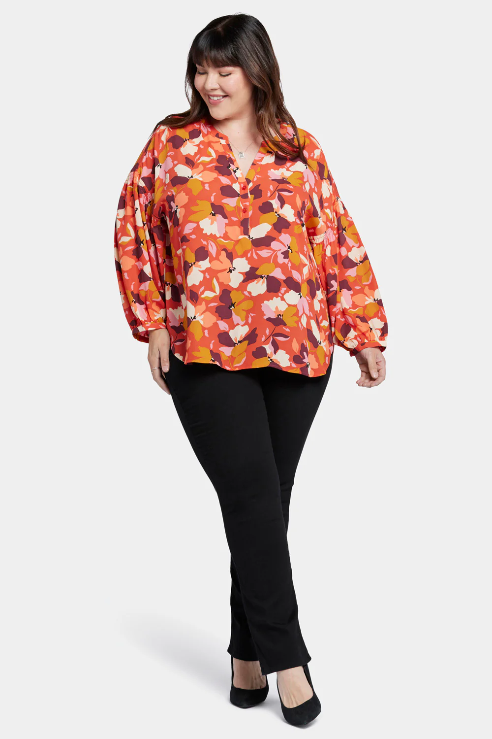 Paulina Peasant Blouse In Plus Size - Gingervale - Image 5