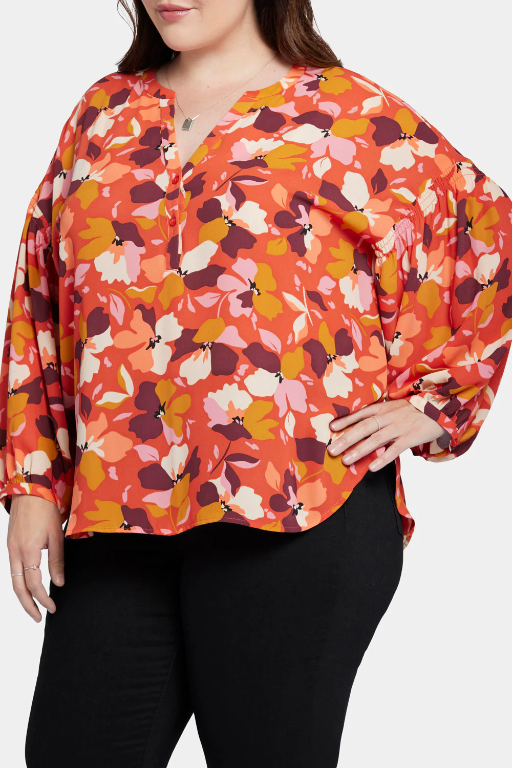 Paulina Peasant Blouse In Plus Size - Gingervale - Image 6