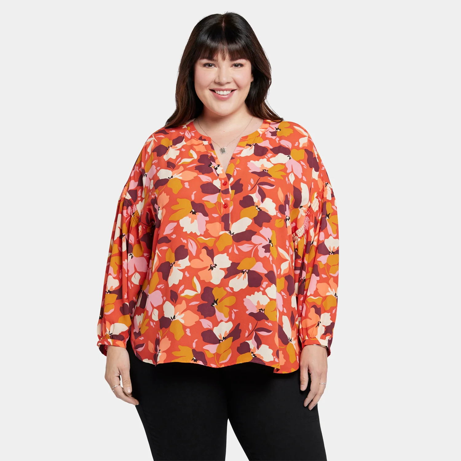 Paulina Peasant Blouse In Plus Size - Gingervale - Image 7