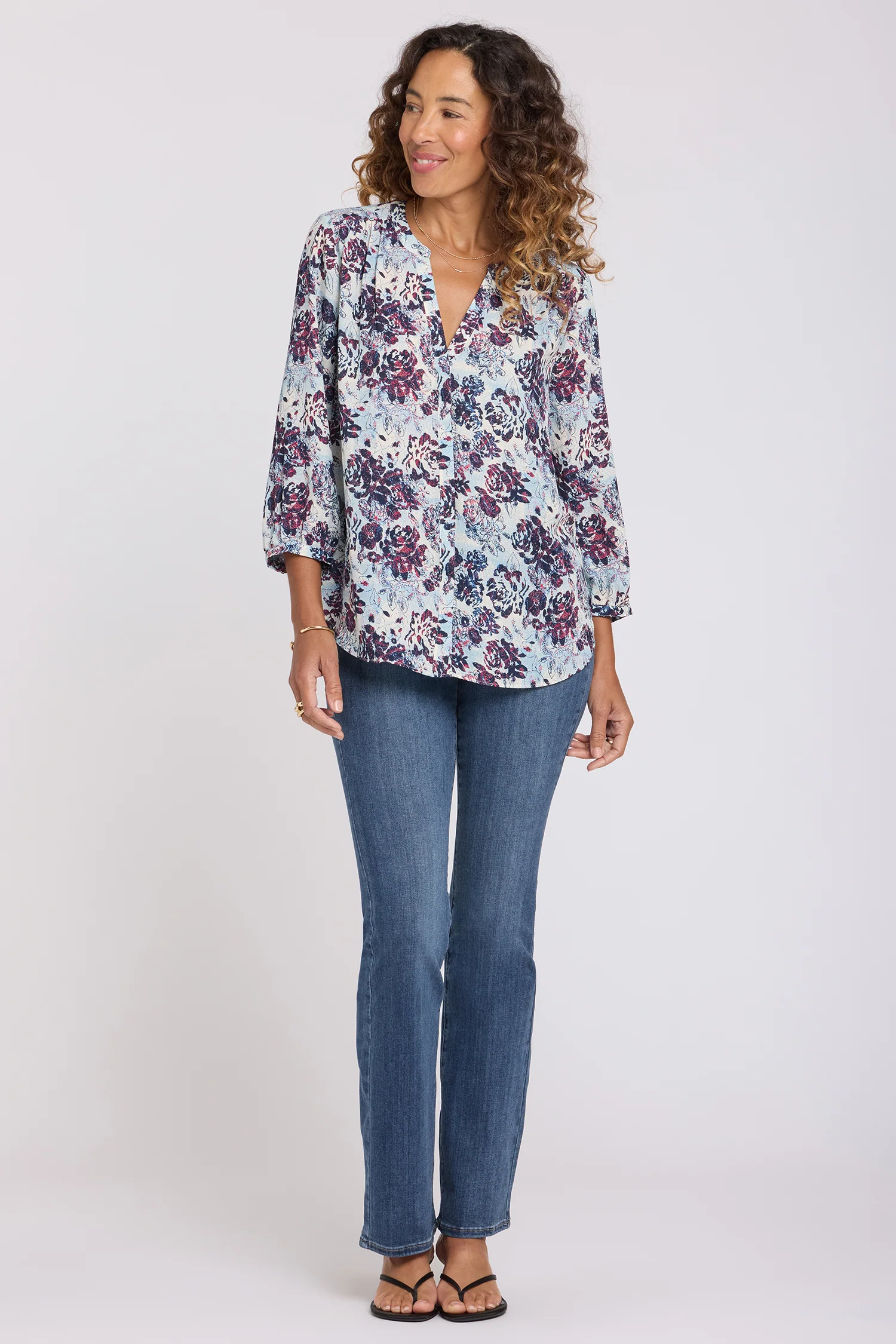 Pintuck Blouse - Ballad Abloom - Image 5