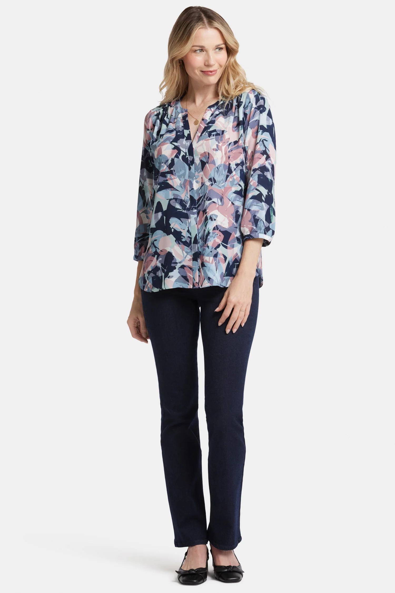 Pintuck Blouse - Cloud Nine - Image 5