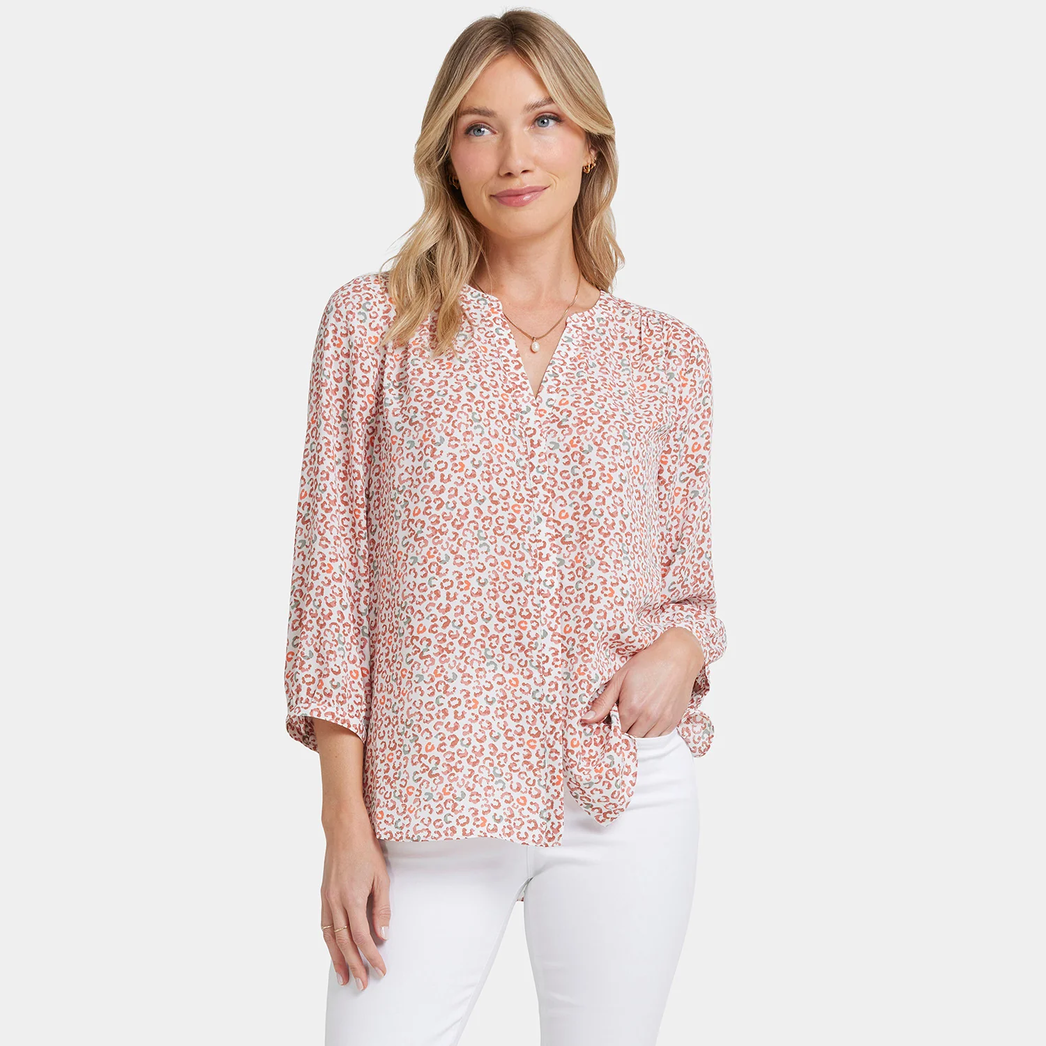 Pintuck Blouse - Copper Cat - Image 7