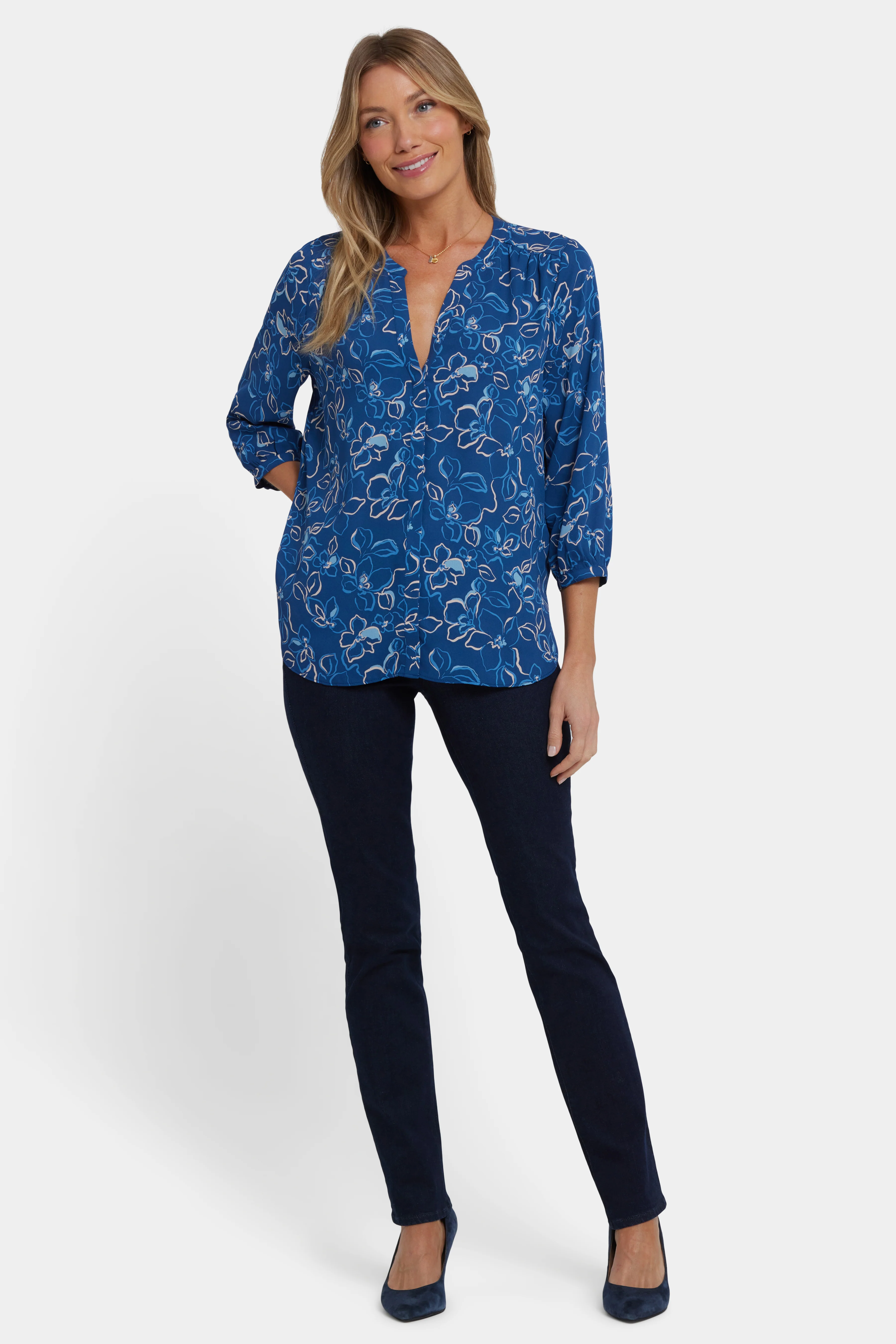 Pintuck Blouse - Fleur d'Yvette - Image 4