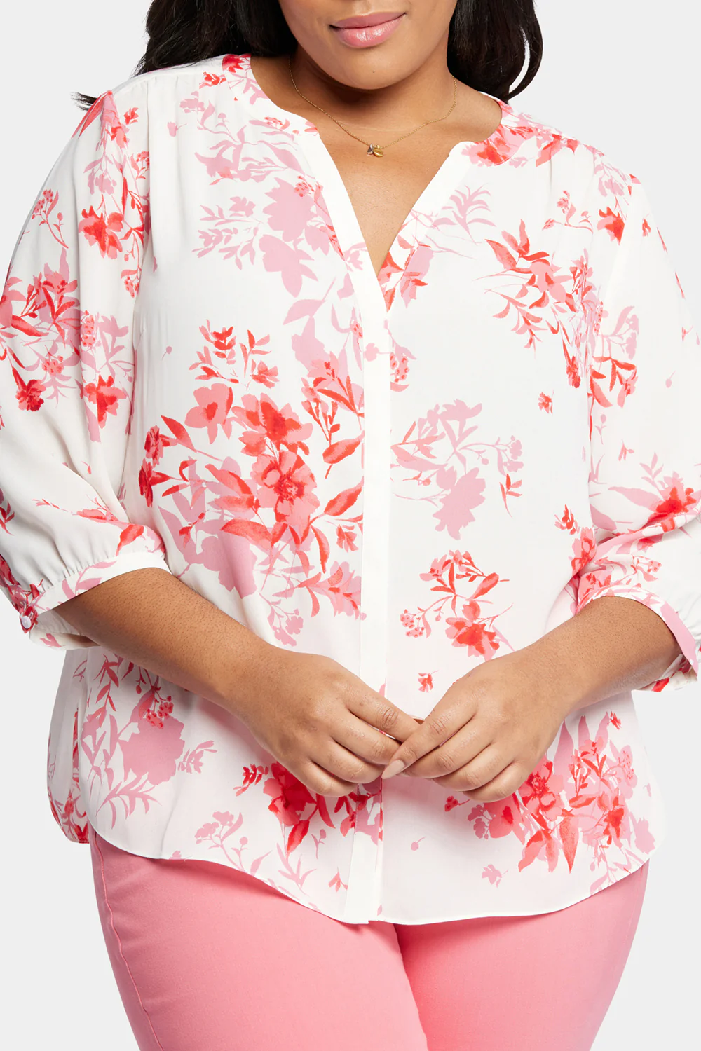 Pintuck Blouse In Plus Size - Bellarose - Image 4