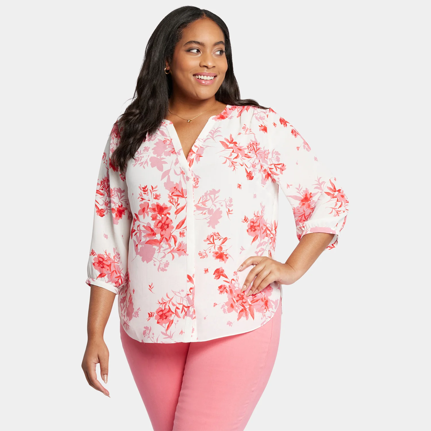 Pintuck Blouse In Plus Size - Bellarose - Image 5