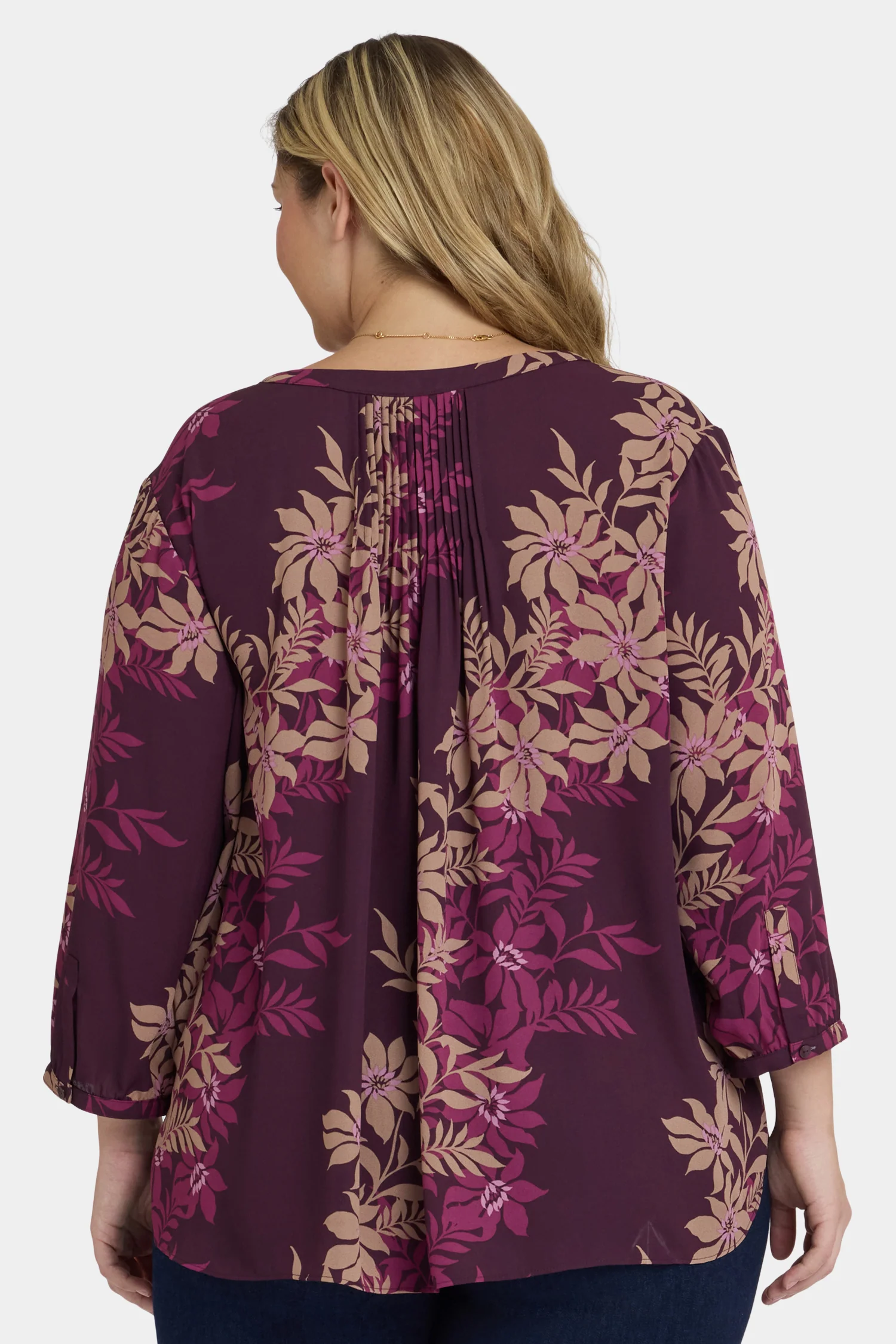 Pintuck Blouse In Plus Size - Bonne Nouvelle - Image 2