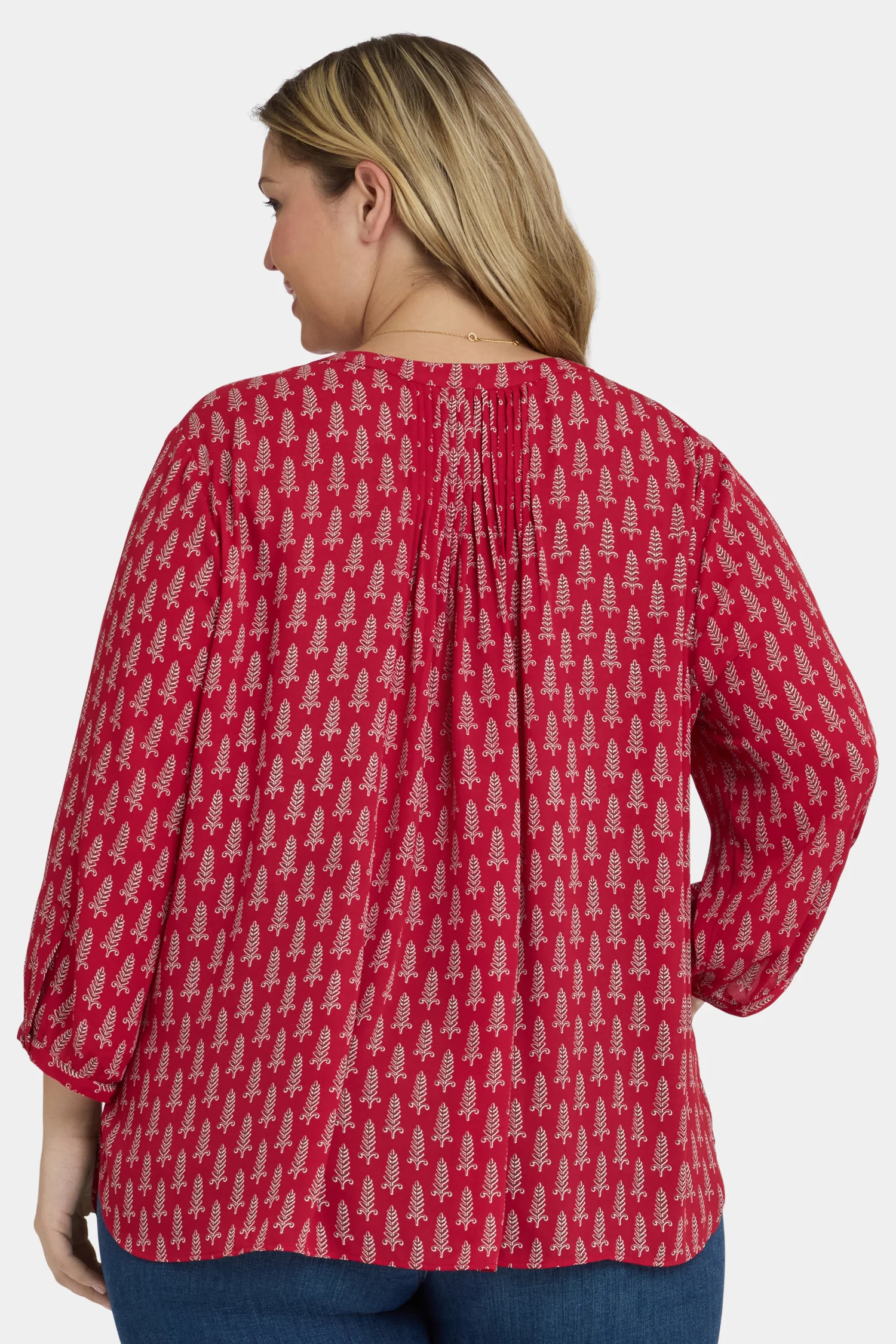 Pintuck Blouse In Plus Size - Jacqueline - Image 3