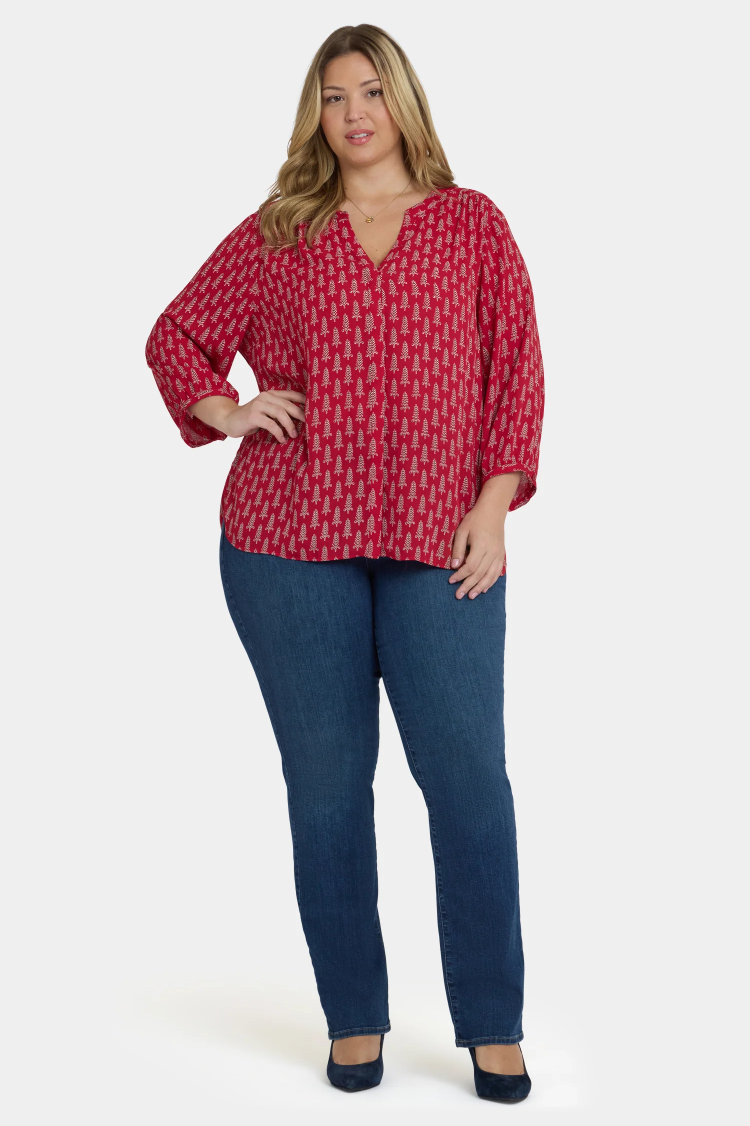 Pintuck Blouse In Plus Size - Jacqueline - Image 5