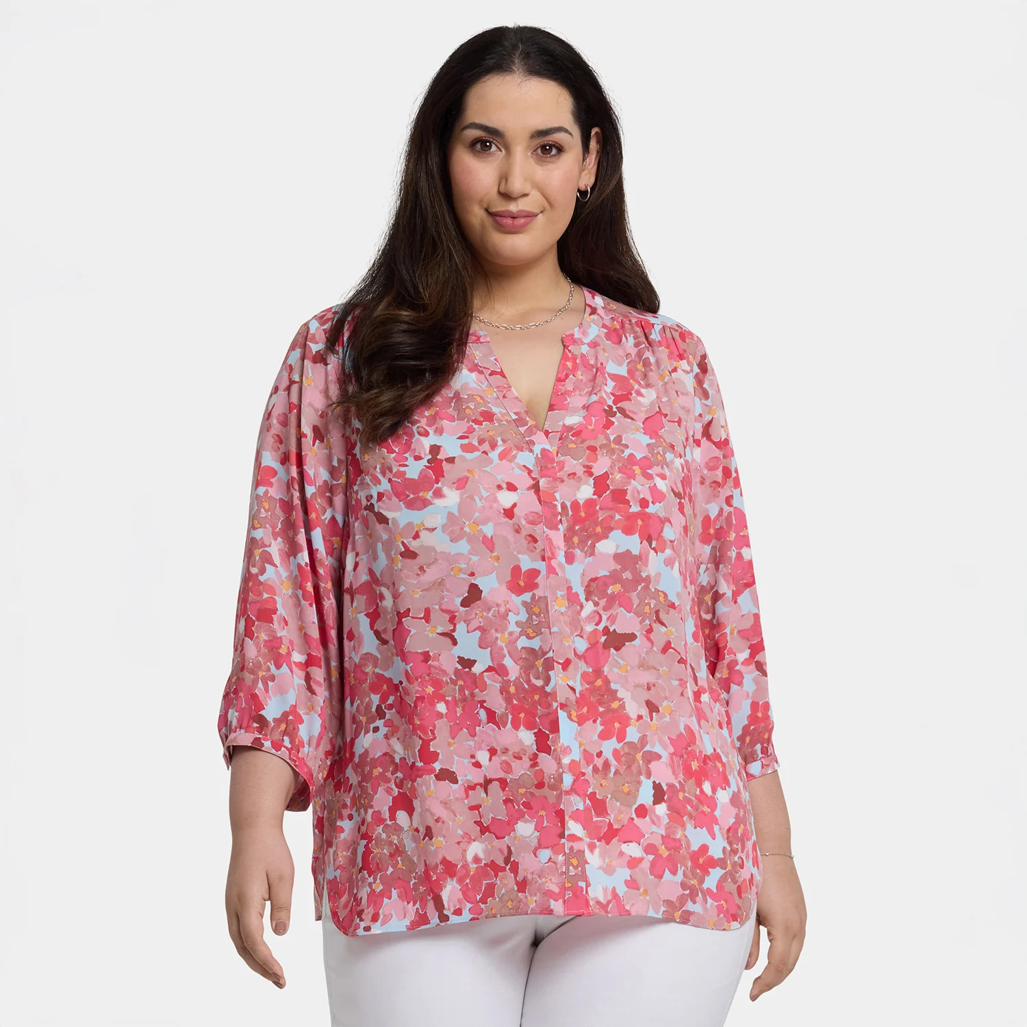 Pintuck Blouse In Plus Size - Luciana - Image 6