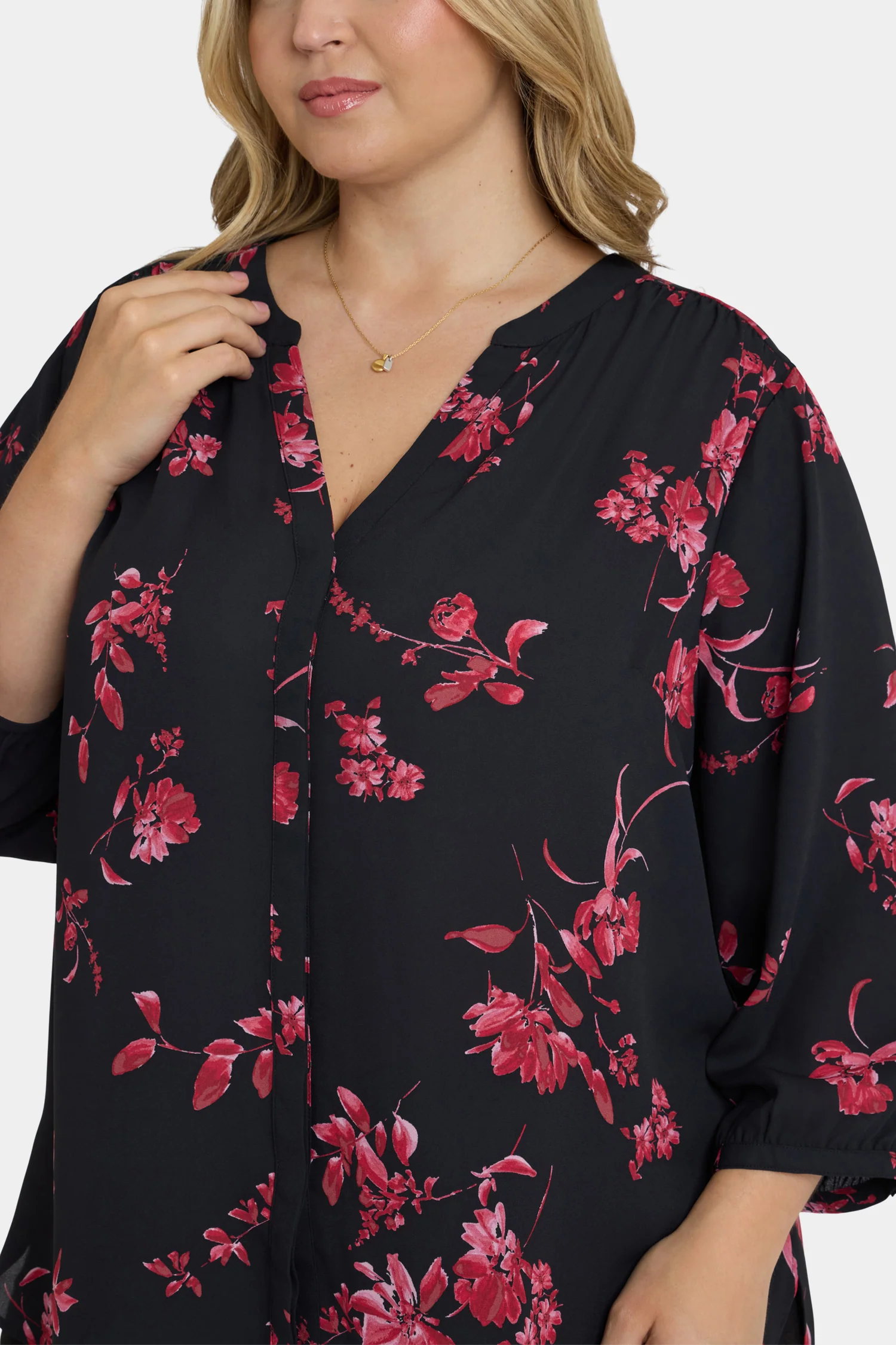Pintuck Blouse In Plus Size - Vivienne - Image 5