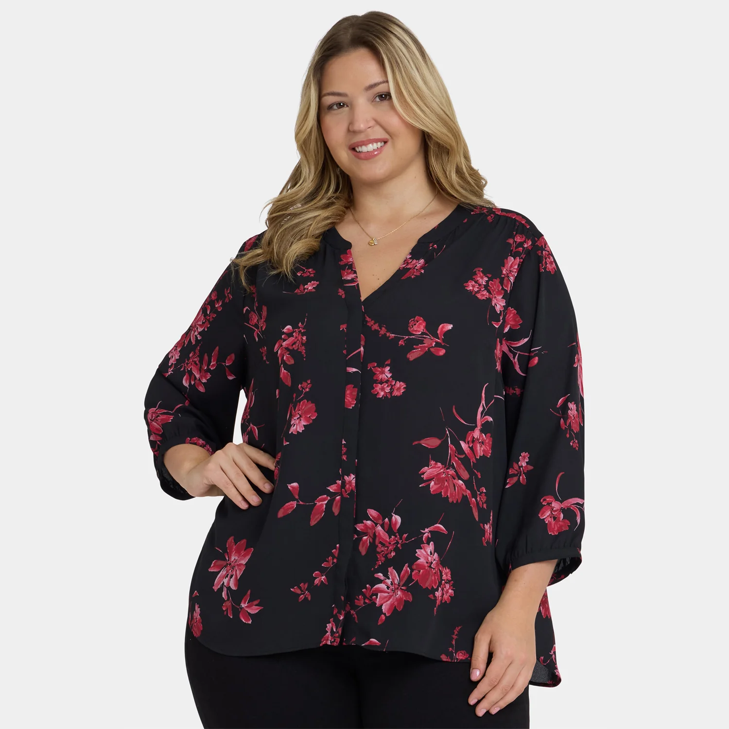 Pintuck Blouse In Plus Size - Vivienne - Image 6