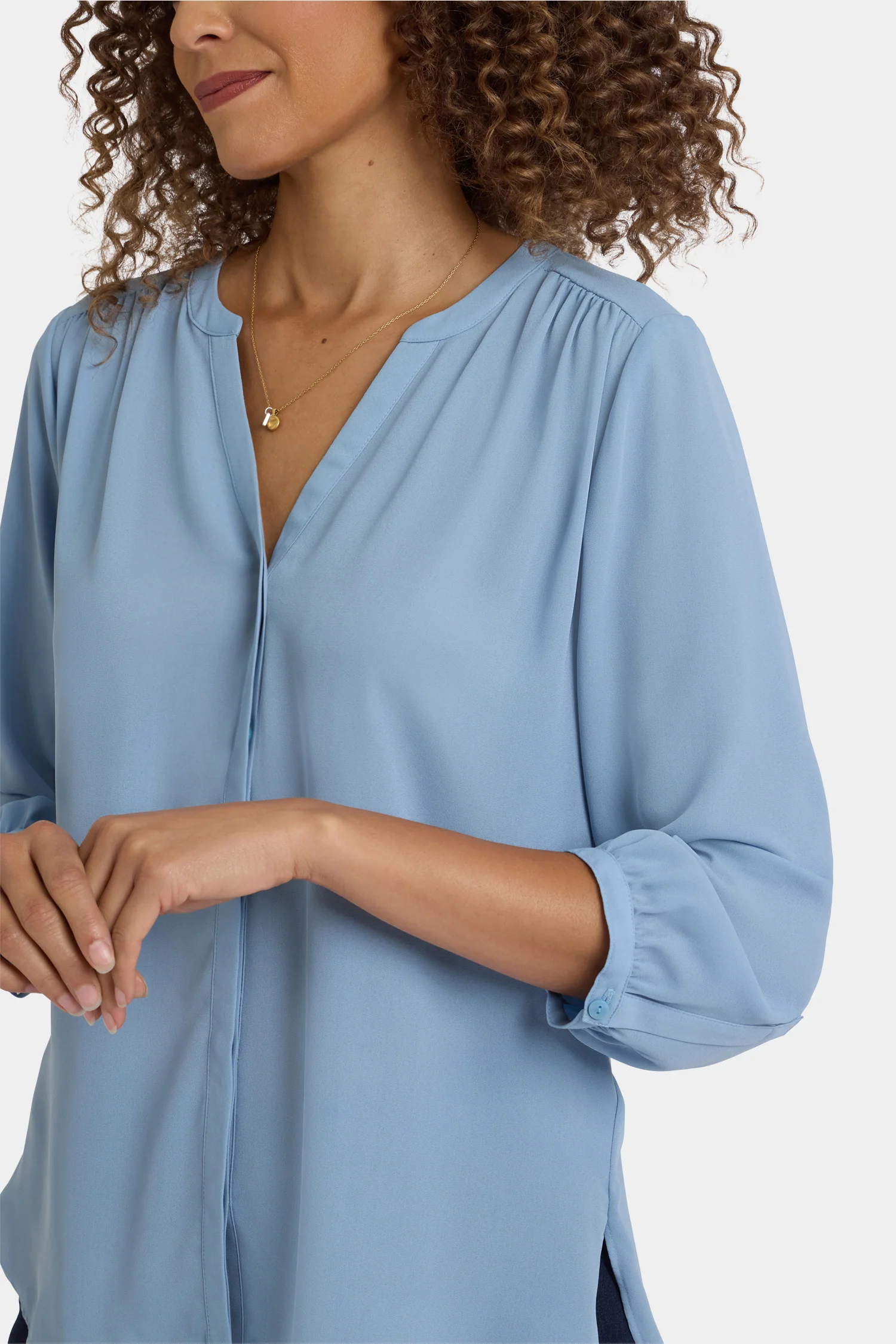 Pintuck Blouse - Mountain Spring - Image 2