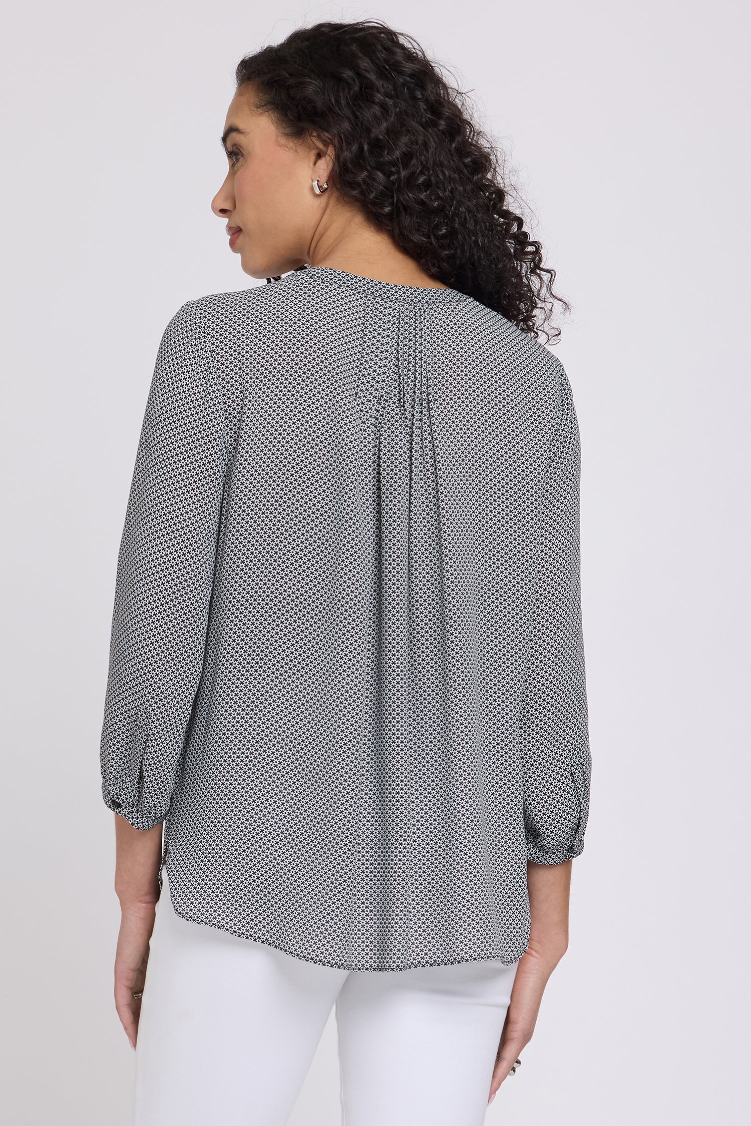 Pintuck Blouse - Night Daisy - Image 2