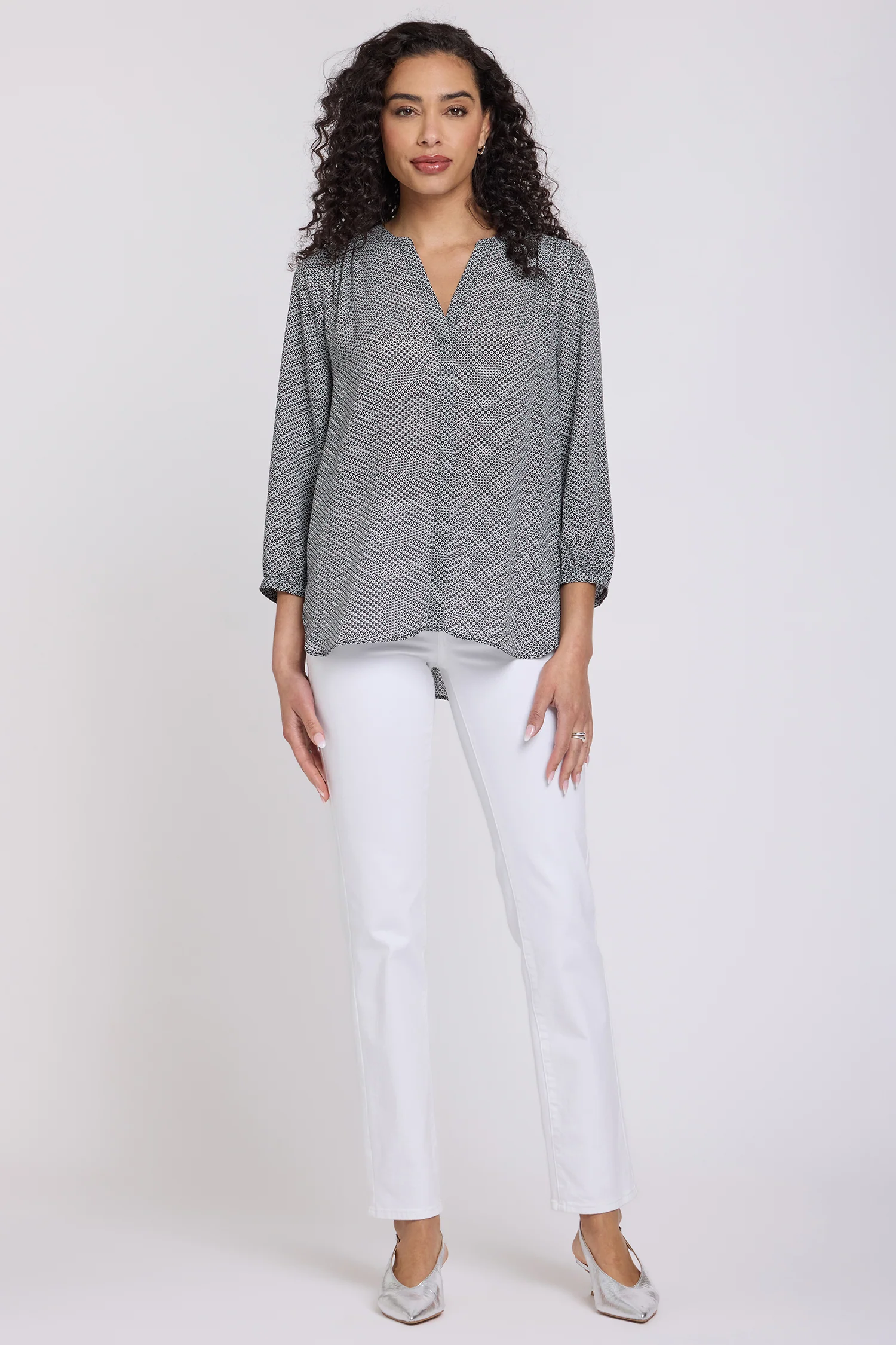 Pintuck Blouse - Night Daisy - Image 4
