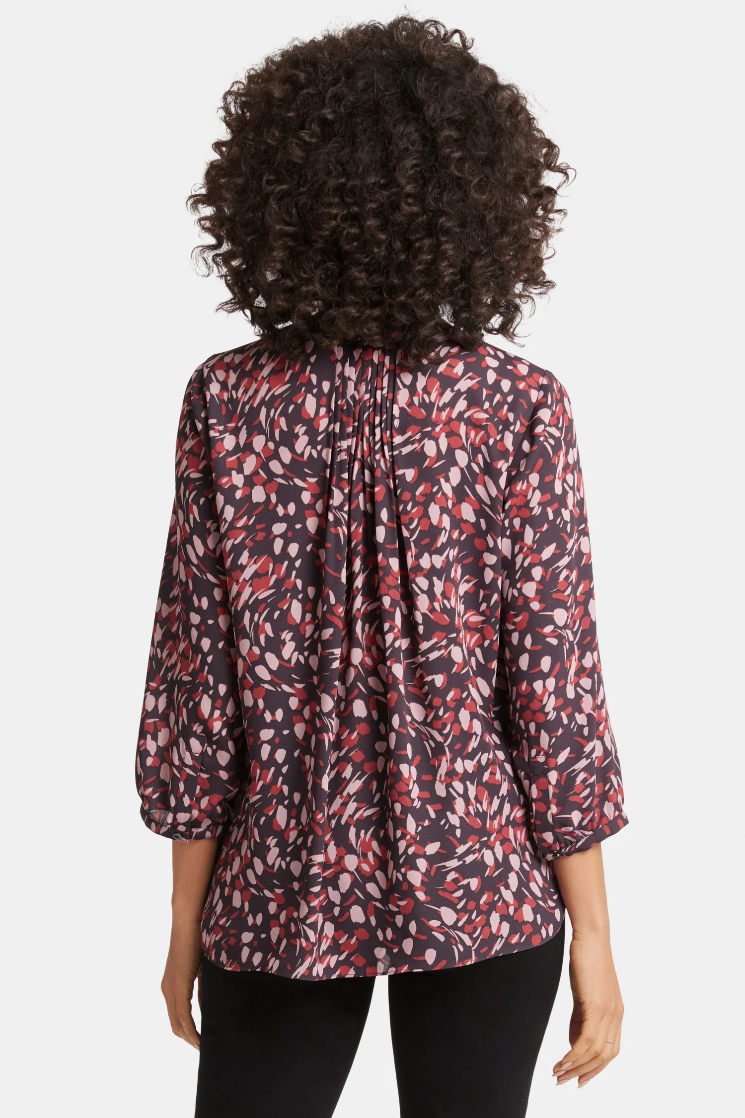 Pintuck Blouse - Perla Plum - Image 3