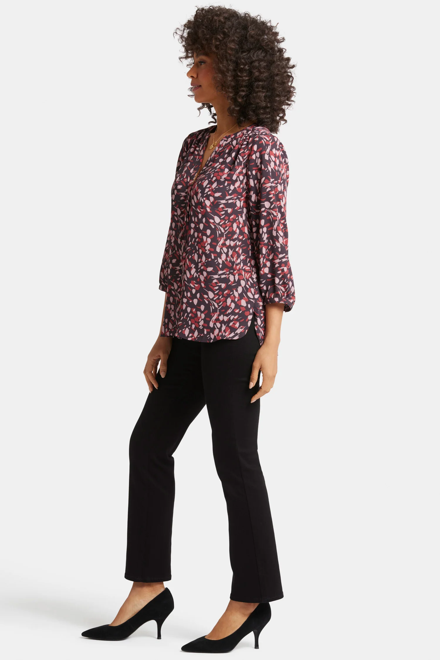 Pintuck Blouse - Perla Plum - Image 4
