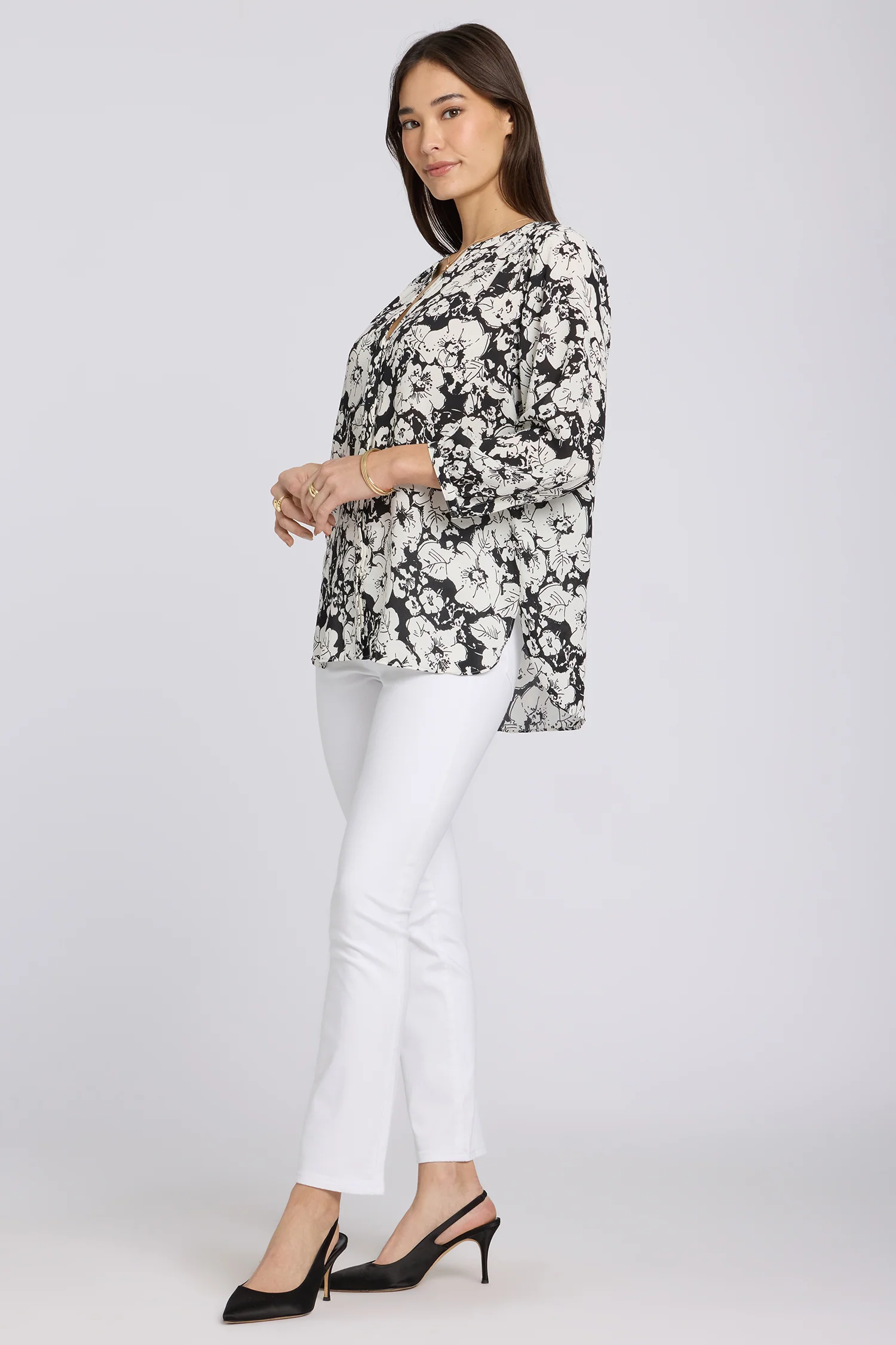 Pintuck Blouse - Poignant Poppies - Image 2