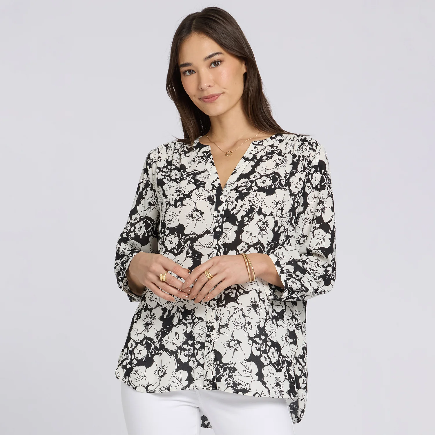 Pintuck Blouse - Poignant Poppies - Image 5