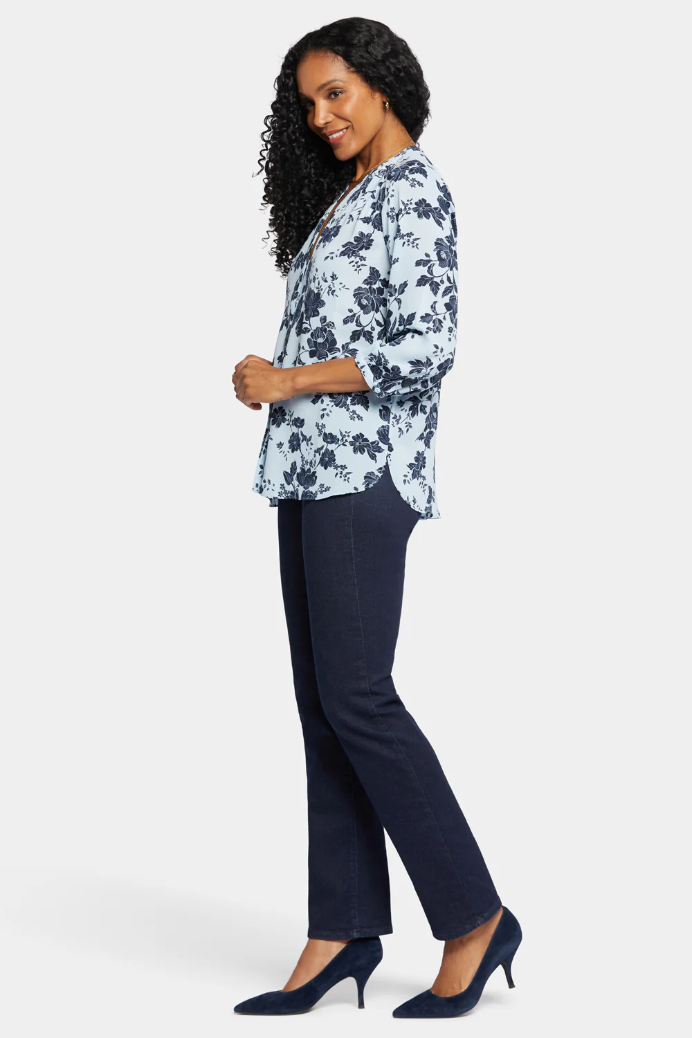 Pintuck Blouse - Rosemary Petals - Image 3