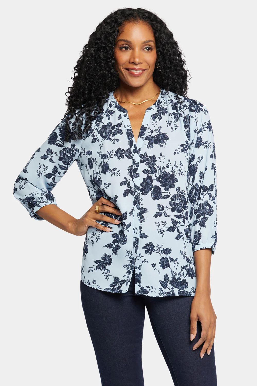 Pintuck Blouse - Rosemary Petals - Image 4