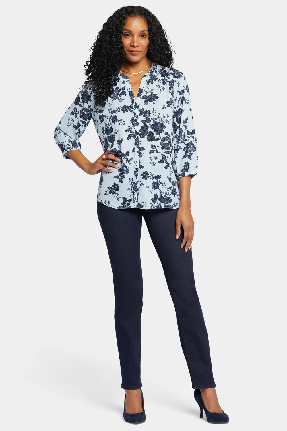 Pintuck Blouse - Rosemary Petals - Image 5