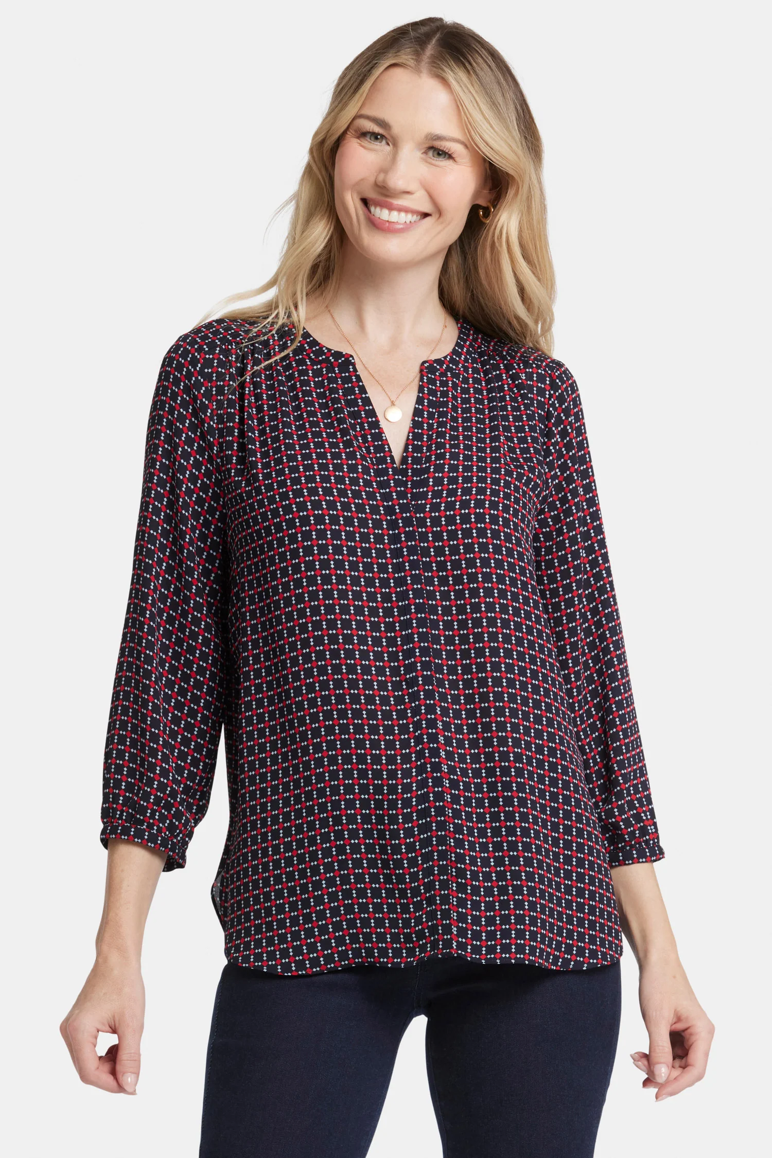 Pintuck Blouse - Starlet Geo - Image 4