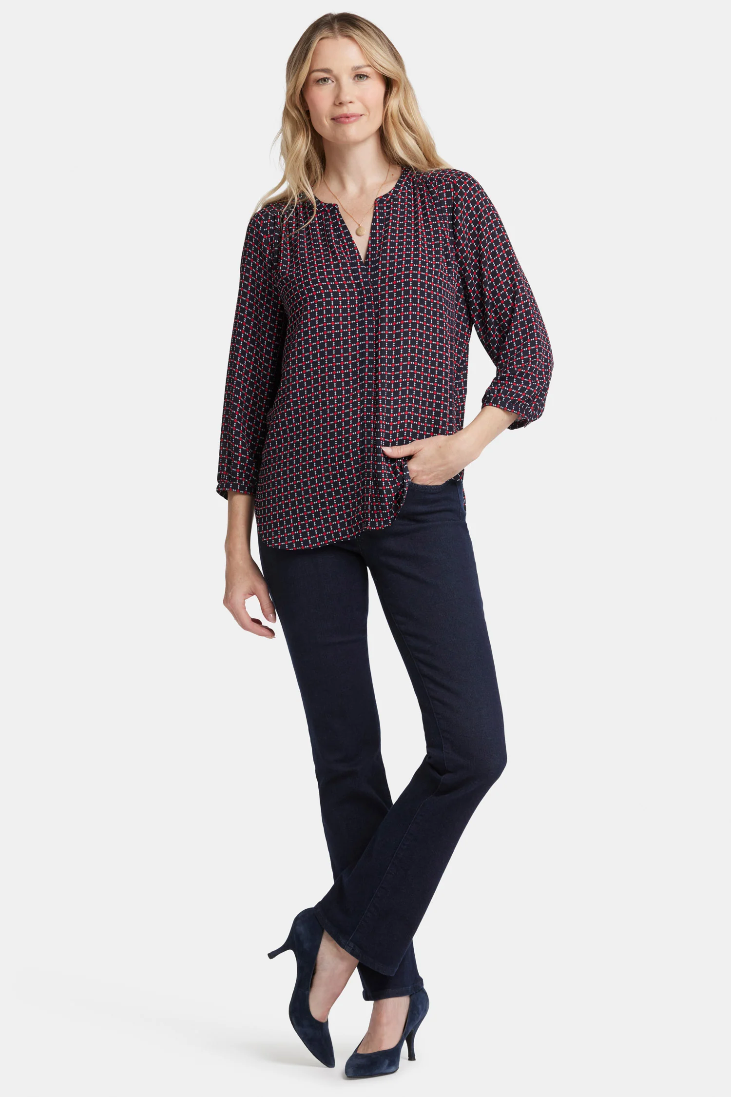 Pintuck Blouse - Starlet Geo - Image 5