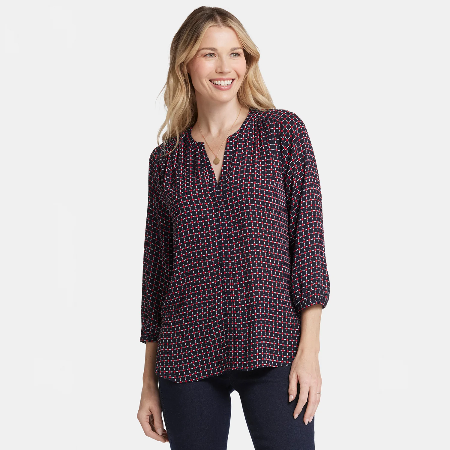 Pintuck Blouse - Starlet Geo - Image 7