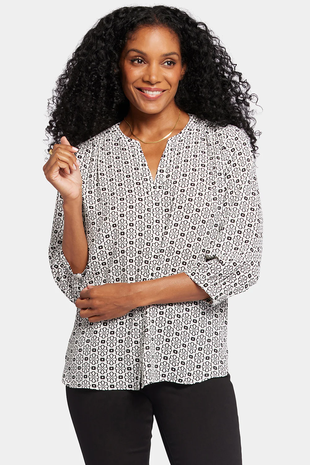 Pintuck Blouse - Thalia - Image 4