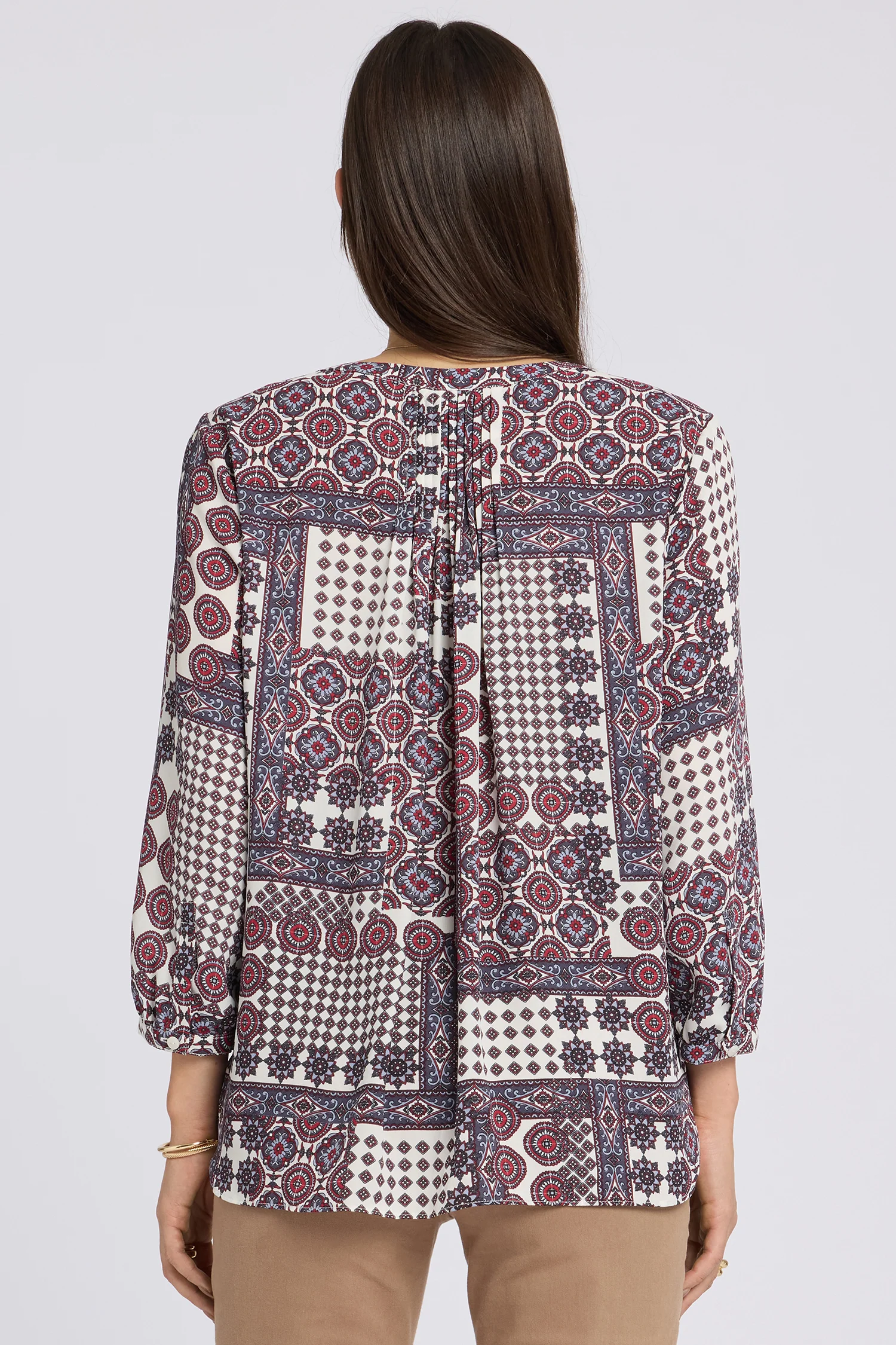 Pintuck Blouse - Vintage Patchwork - Image 5