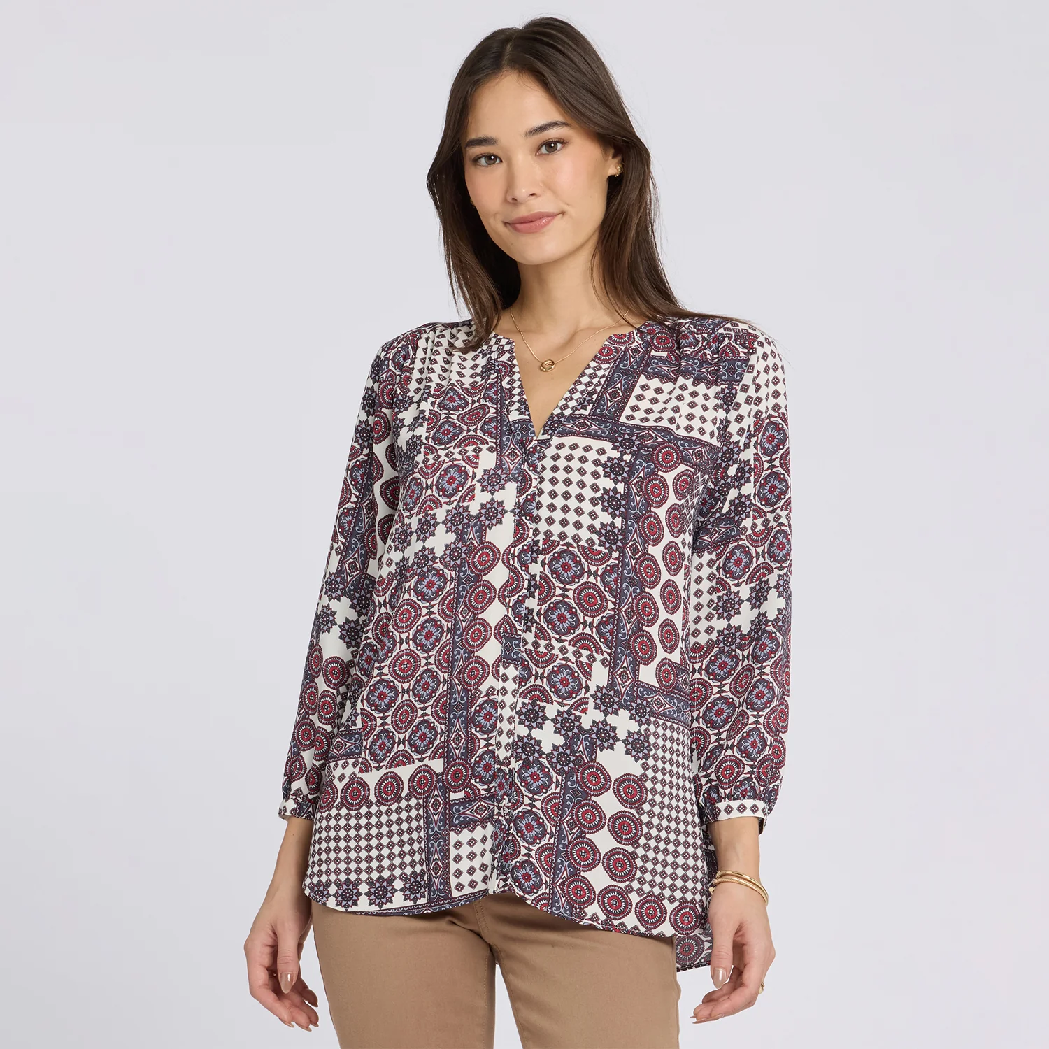 Pintuck Blouse - Vintage Patchwork - Image 6