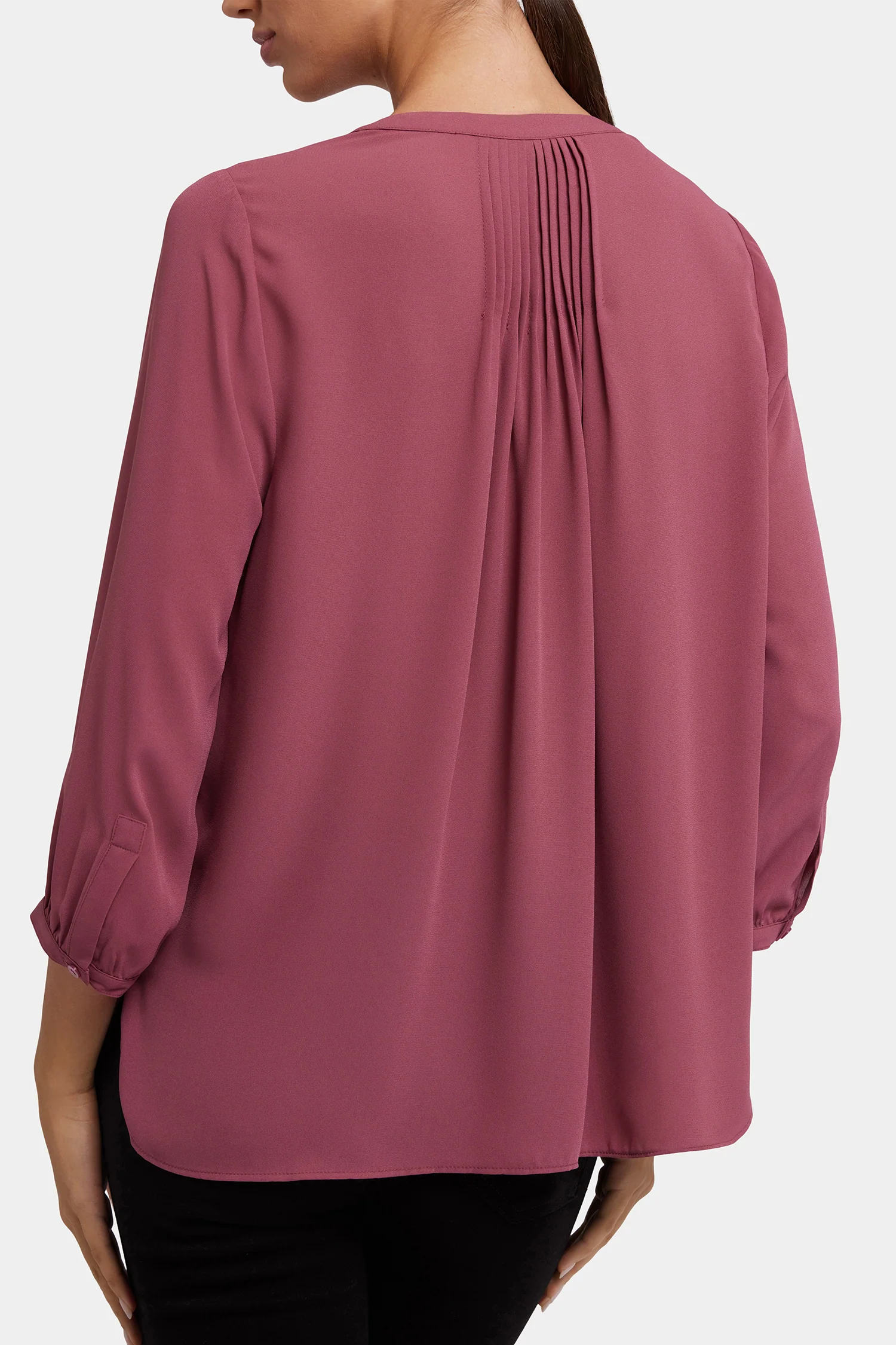 Pintuck Blouse - Vintage Rose - Image 5