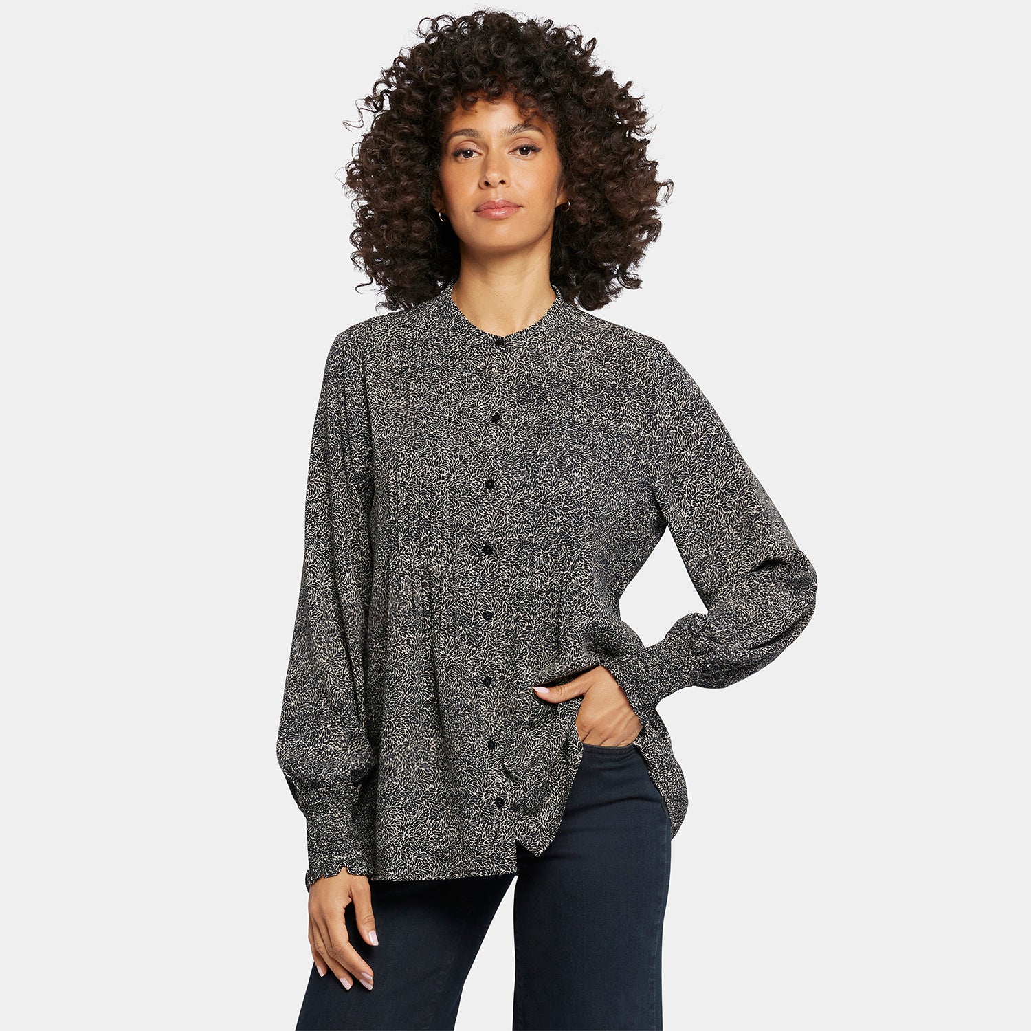 Pleated Peasant Blouse - Meadowlark - Image 6