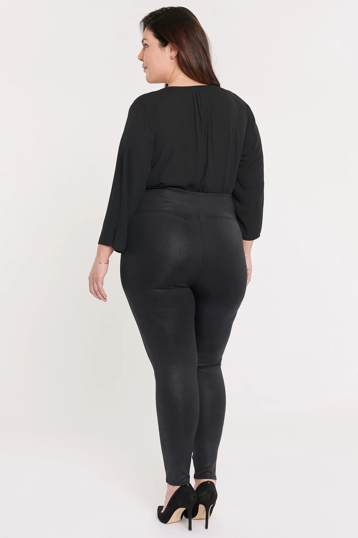 Pull-On Skinny Legging Pants In Plus Size - Jet Black - Image 5