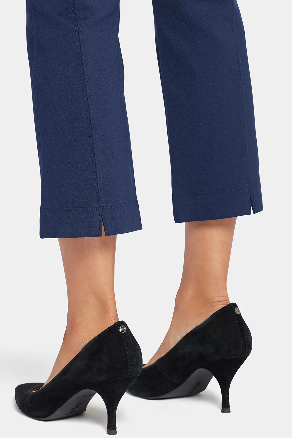 Pull-On Straight Crop Pants - Oxford Navy - Image 6