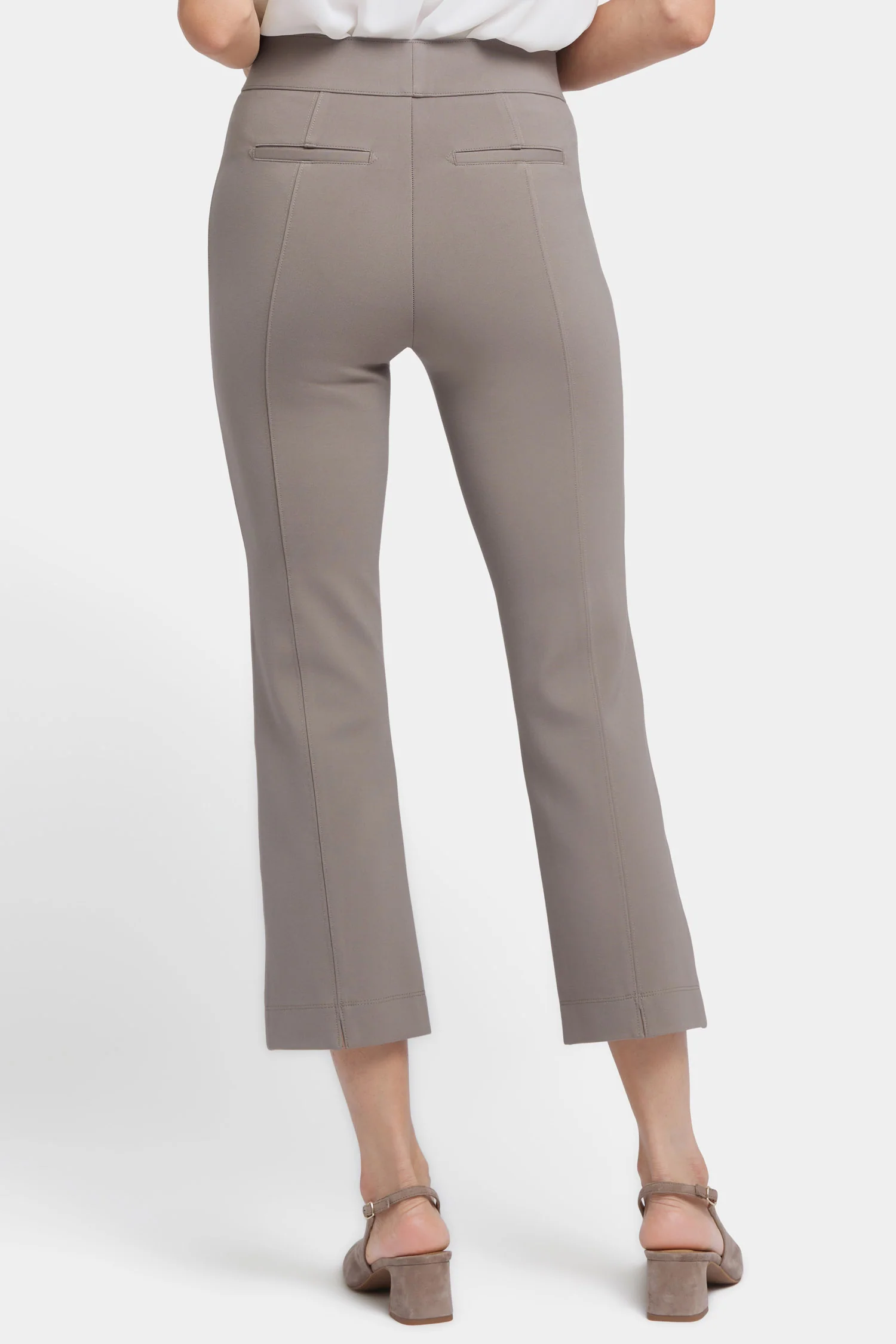 Pull-On Straight Crop Pants - Saddlewood - Image 2