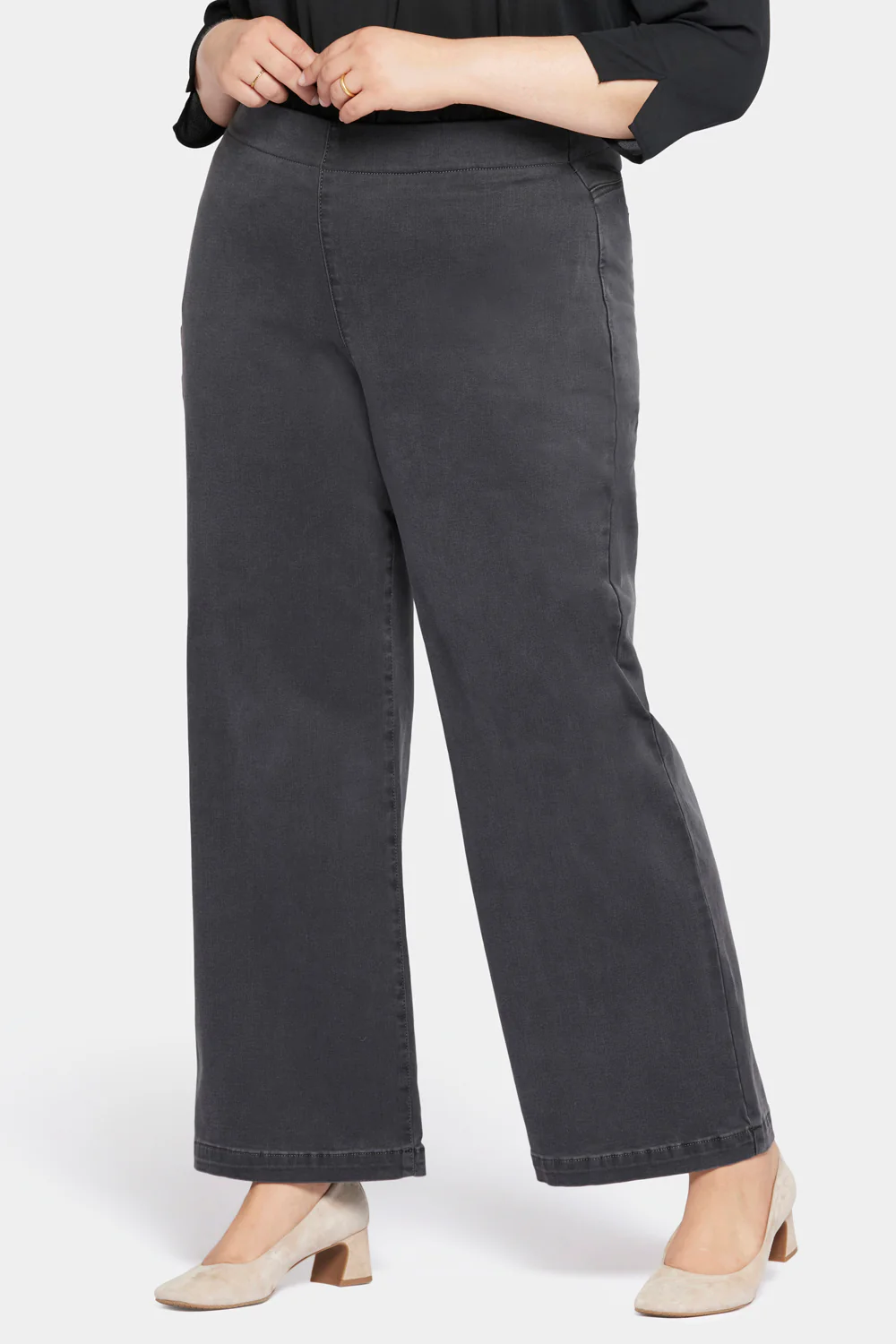 Pull-On Teresa Wide Leg Jeans In Plus Size - Sierra - Image 3
