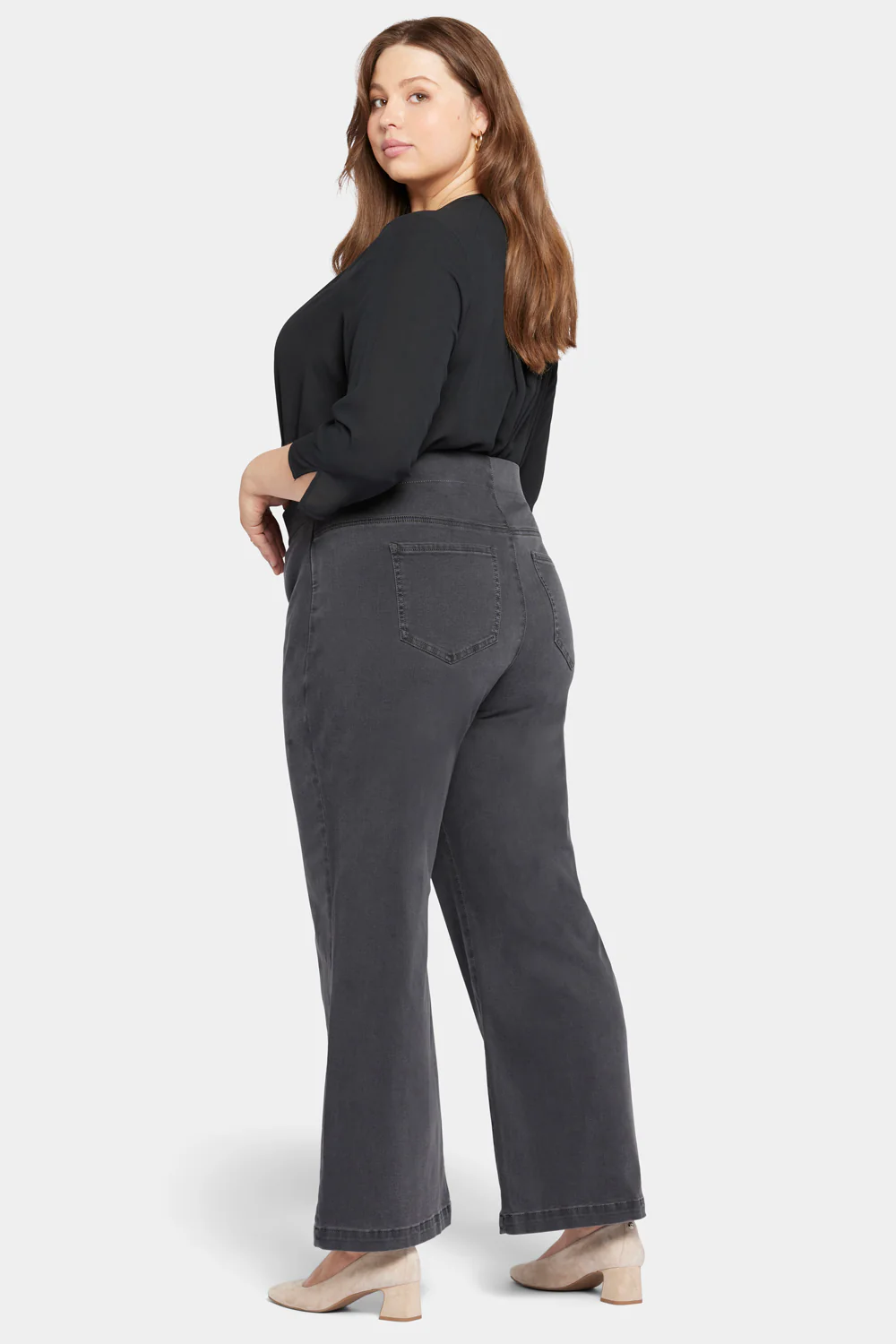 Pull-On Teresa Wide Leg Jeans In Plus Size - Sierra - Image 6