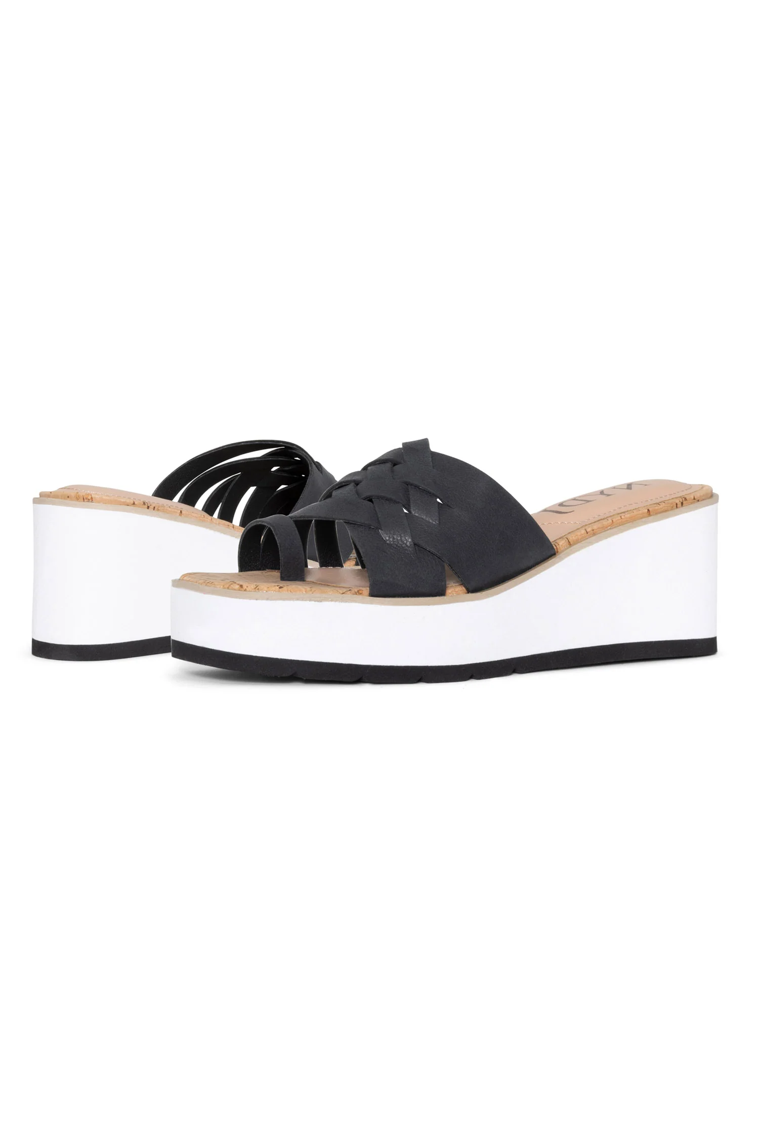 Reesie Wedge Sandals - Black - Image 8