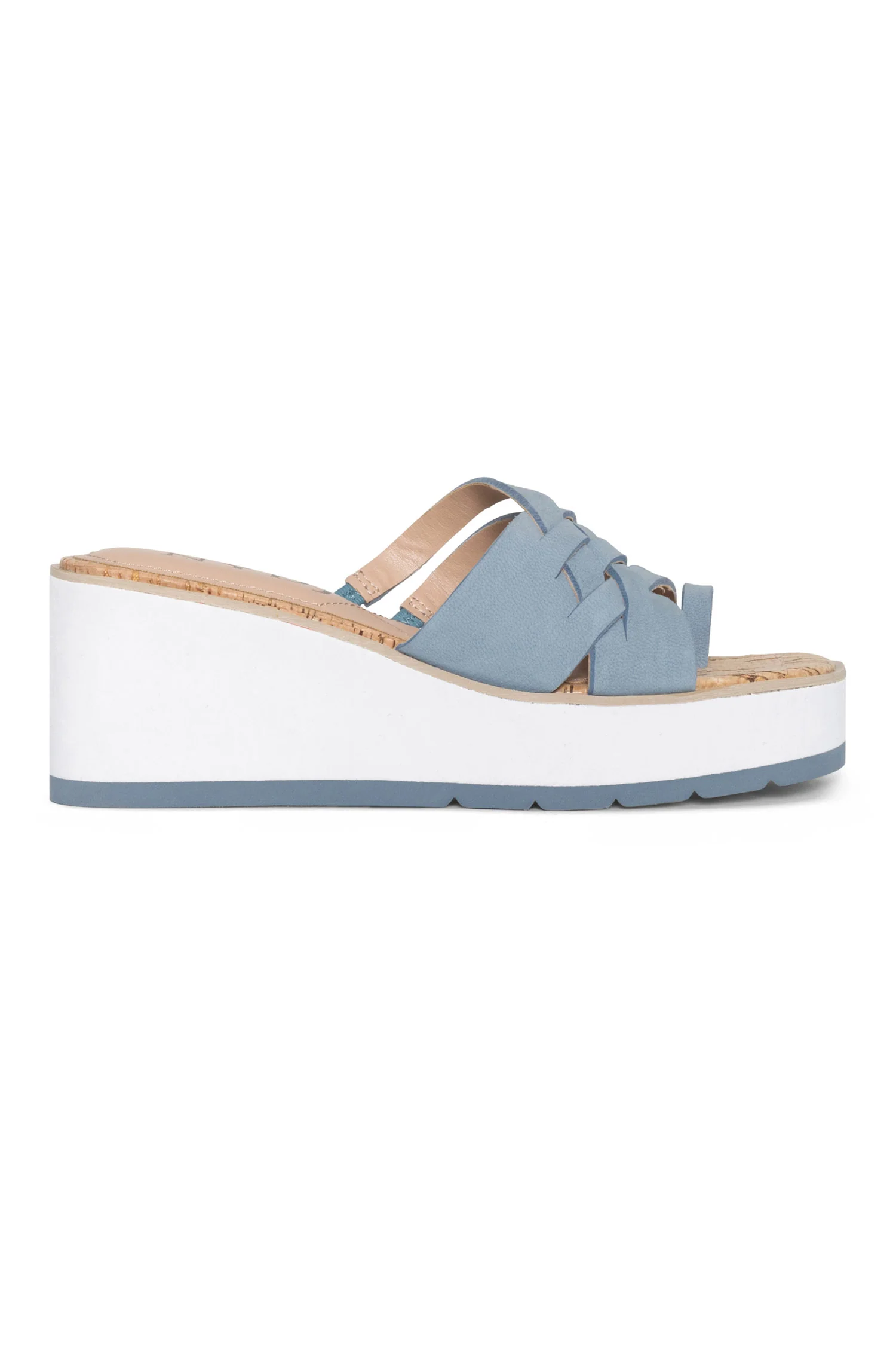 Reesie Wedge Sandals - Blue Sky - Image 2