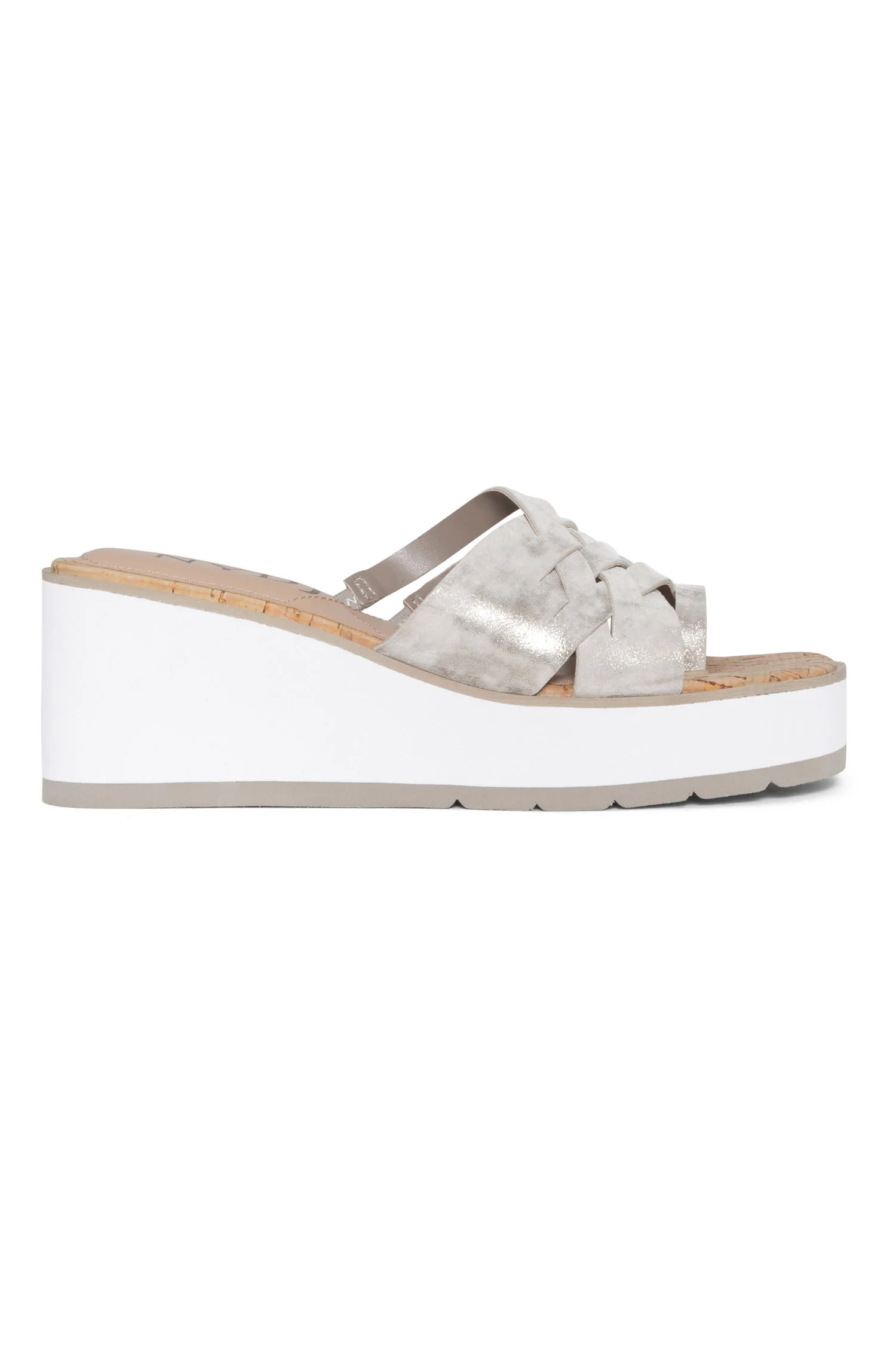 Reesie Wedge Sandals - Pewter - Image 2