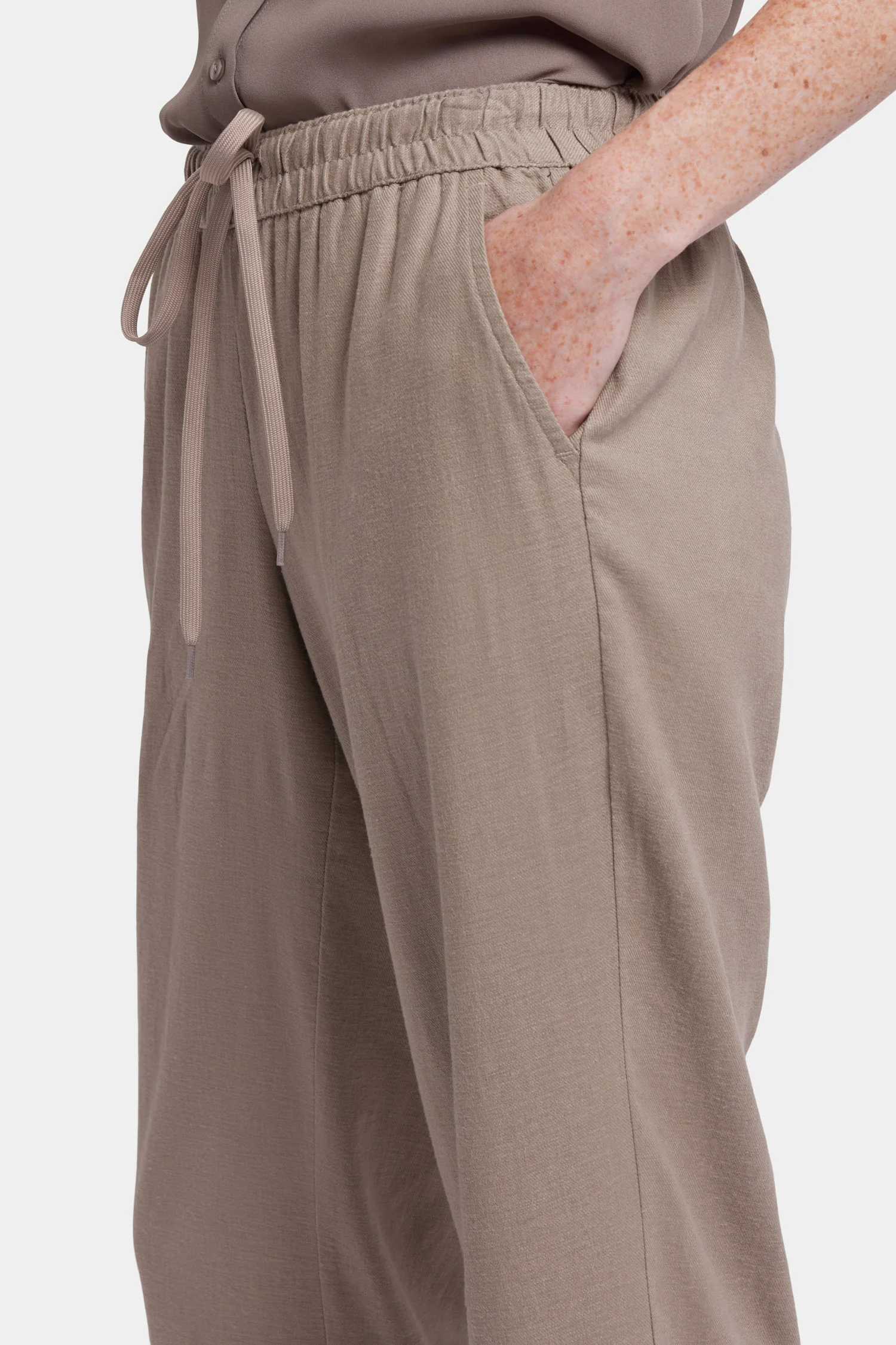 Relaxed Drawstring Pull-On Pants - Saddlewood - Image 2