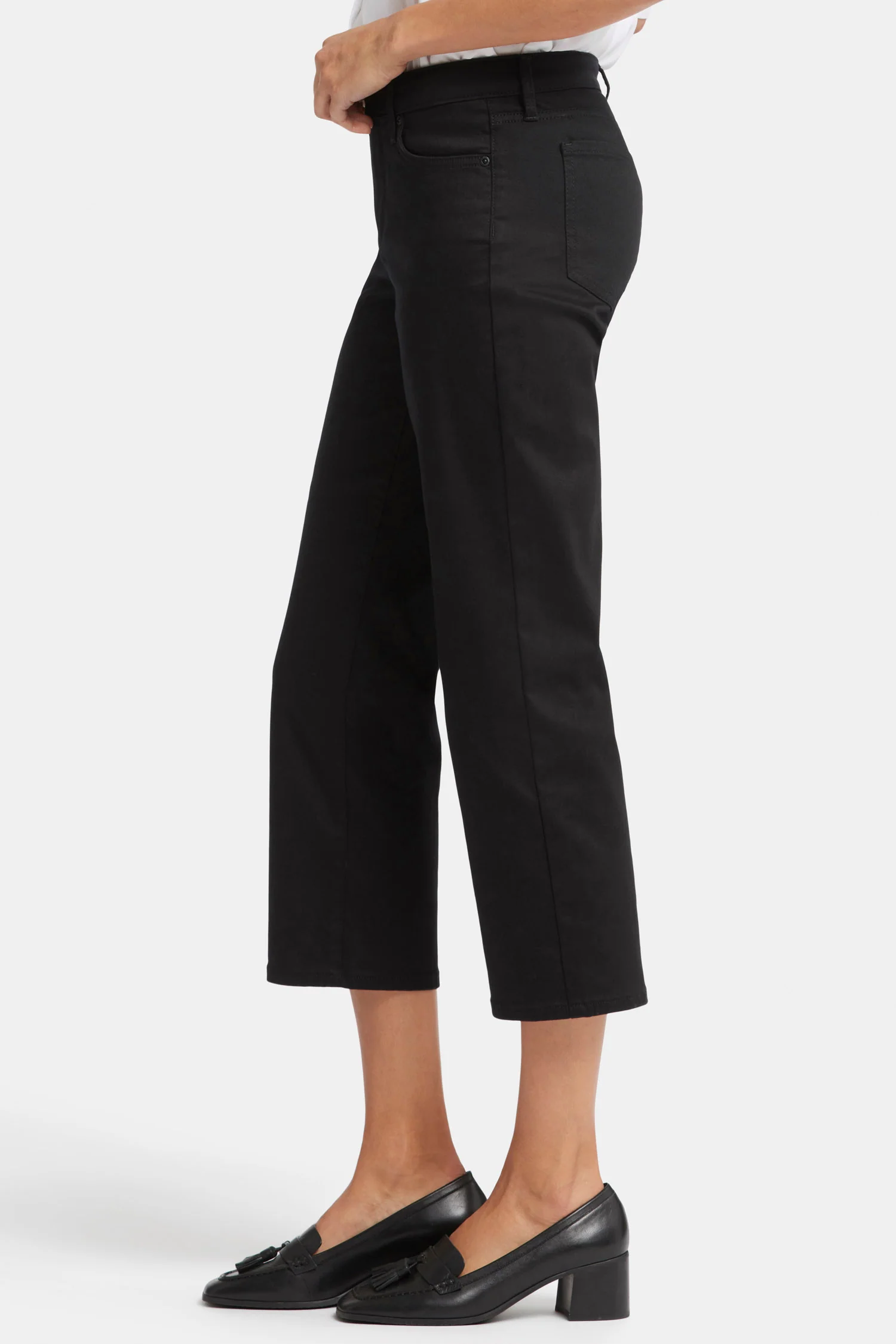 Relaxed Piper Crop Jeans - Black - Image 3