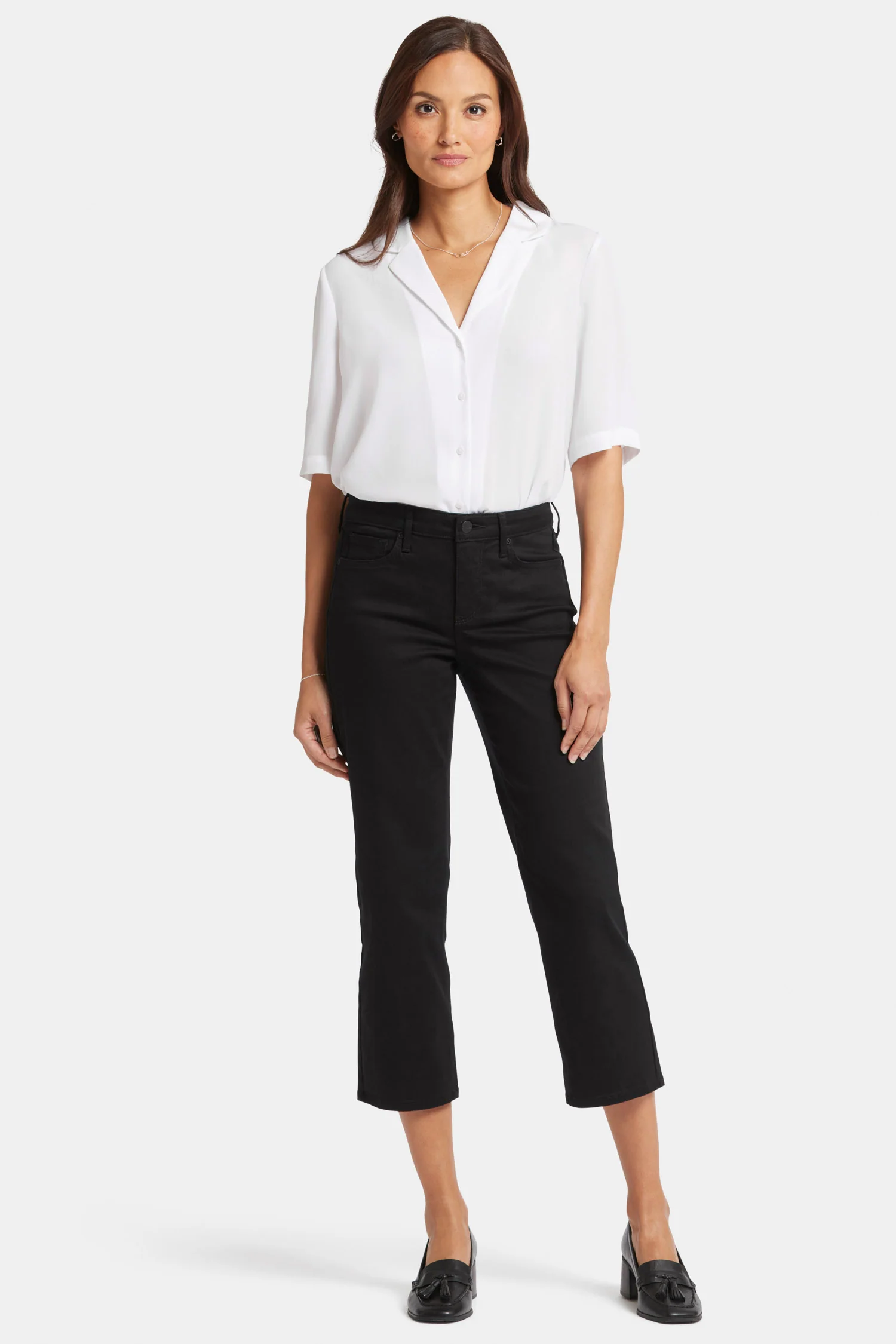 Relaxed Piper Crop Jeans - Black - Image 4