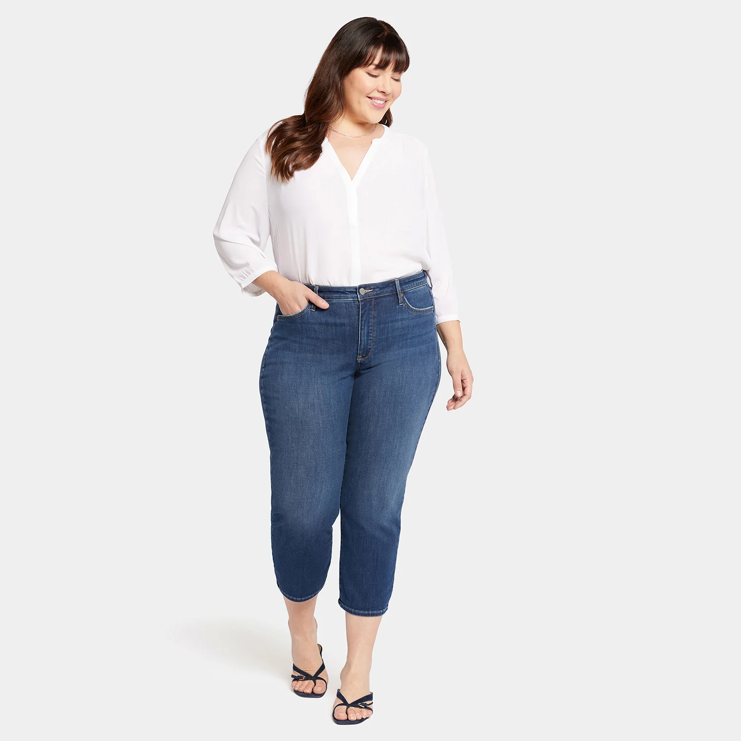 Relaxed Piper Crop Jeans In Plus Size - Sonnet - Image 7