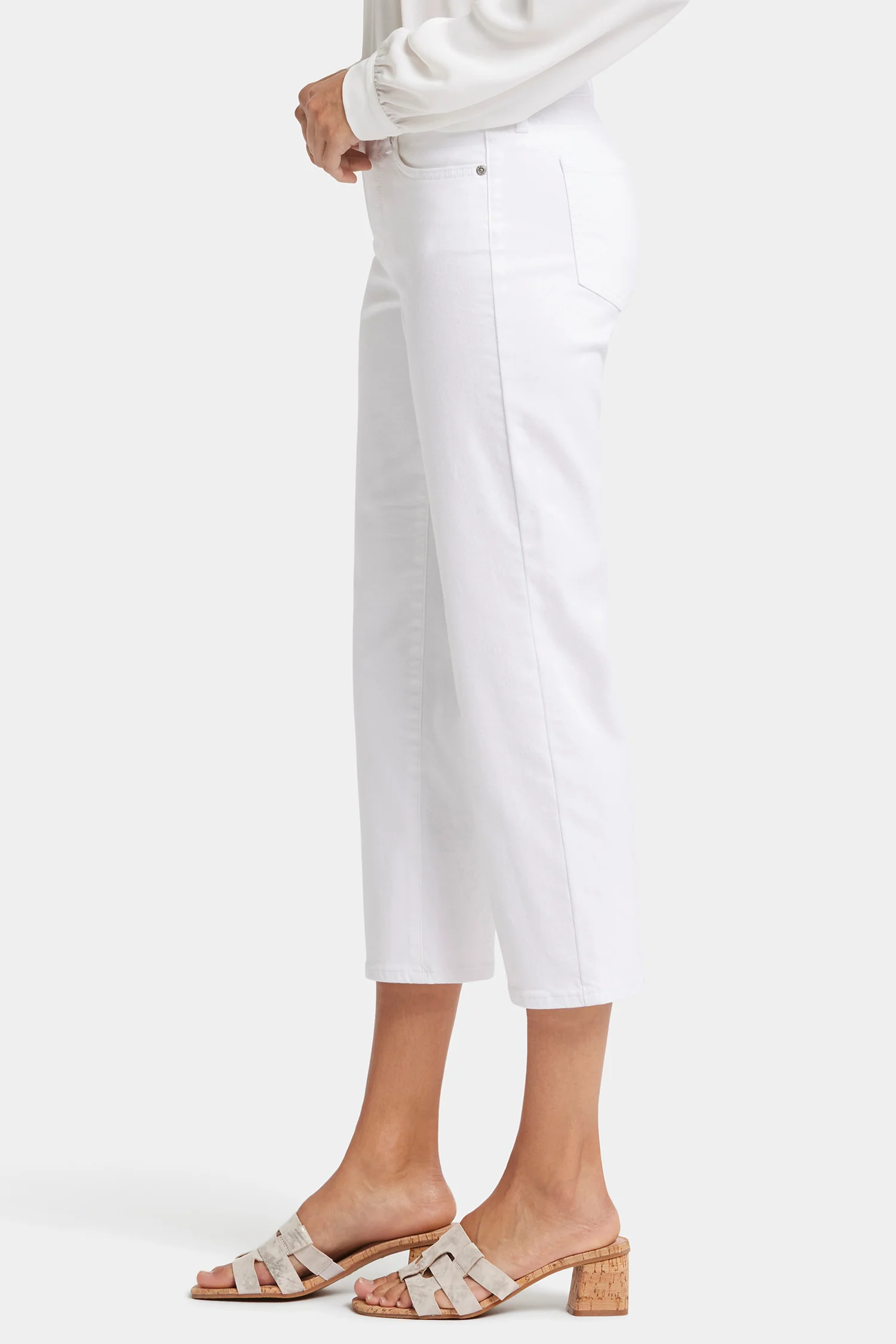Relaxed Piper Crop Jeans - Optic White - Image 3