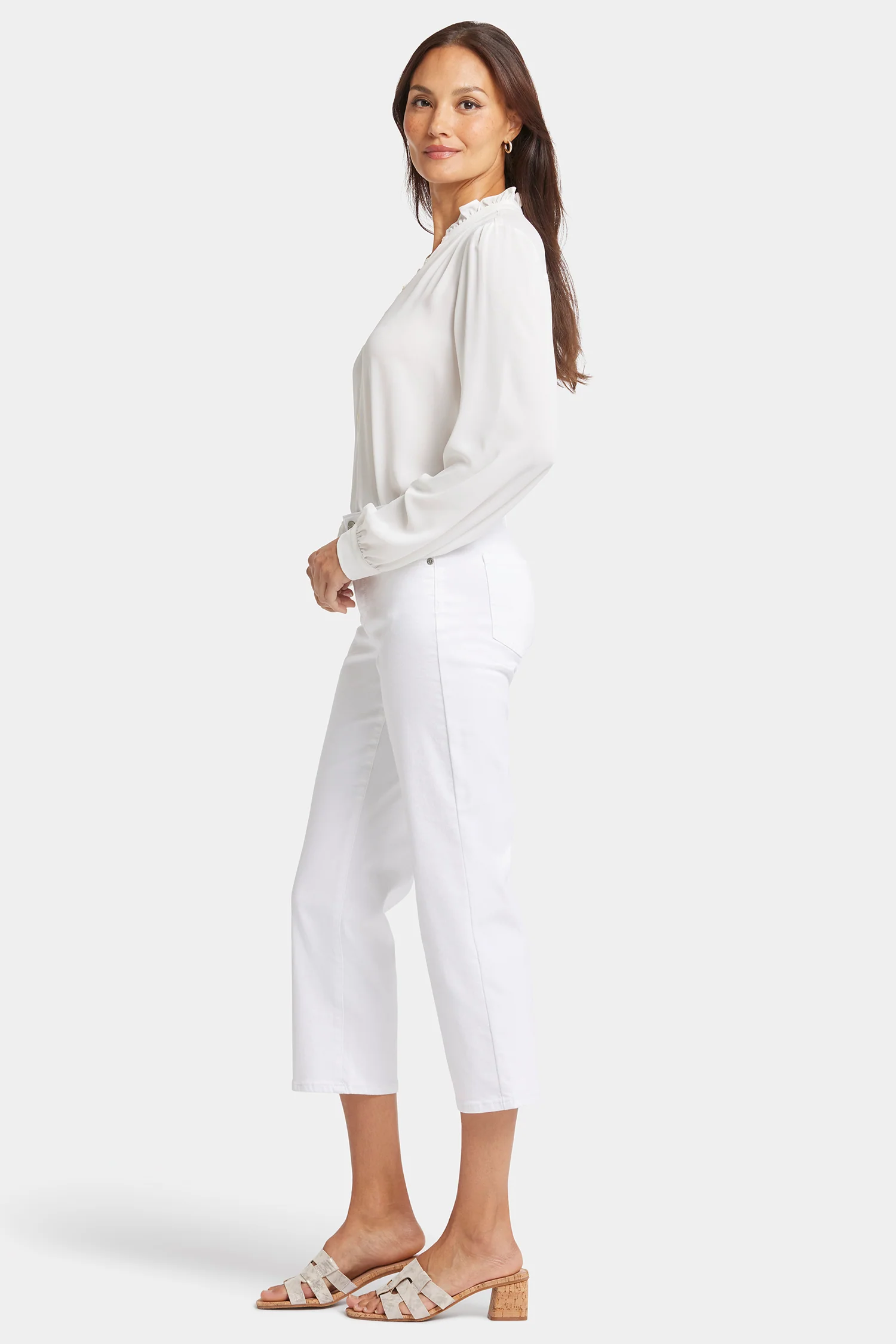 Relaxed Piper Crop Jeans - Optic White - Image 5