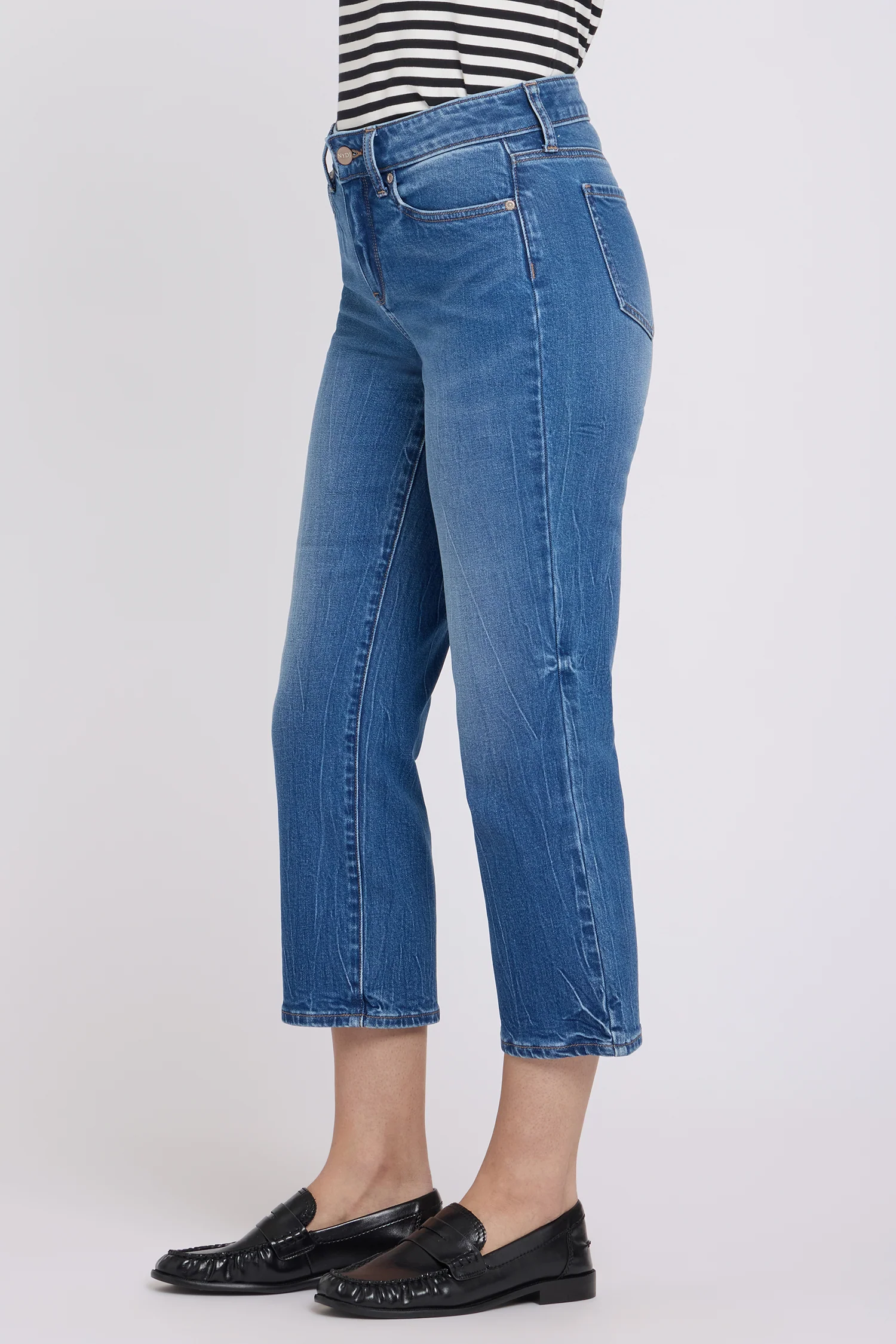 Piper Relaxed Crop Jeans - Wild River - Image 3