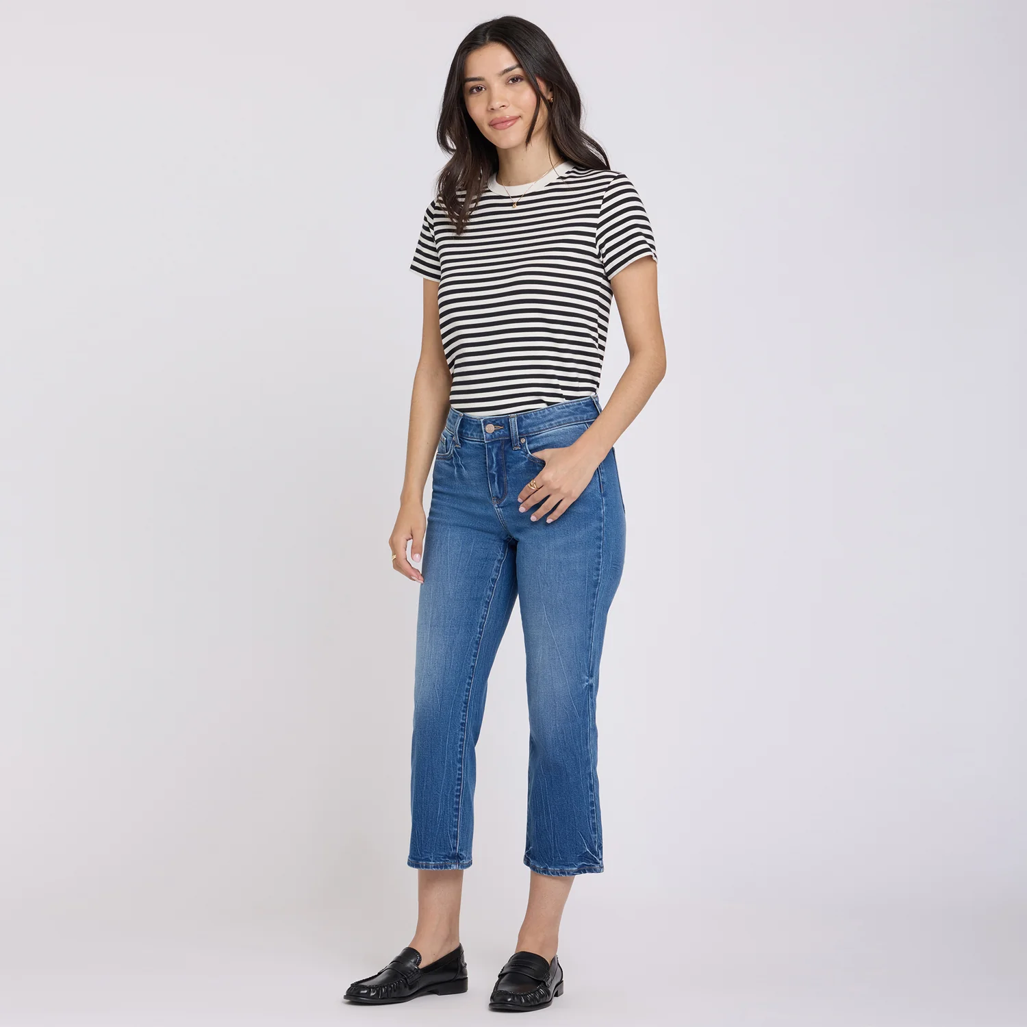 Piper Relaxed Crop Jeans - Wild River - Image 6